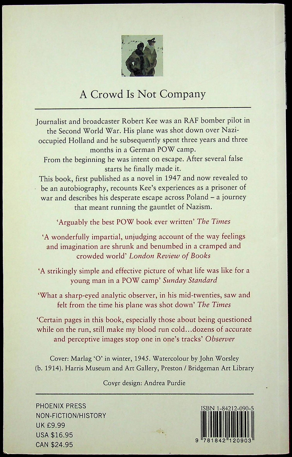 A Crowd is Not Company by Robert Kee: 2000 First Paperback Edition/ NEW