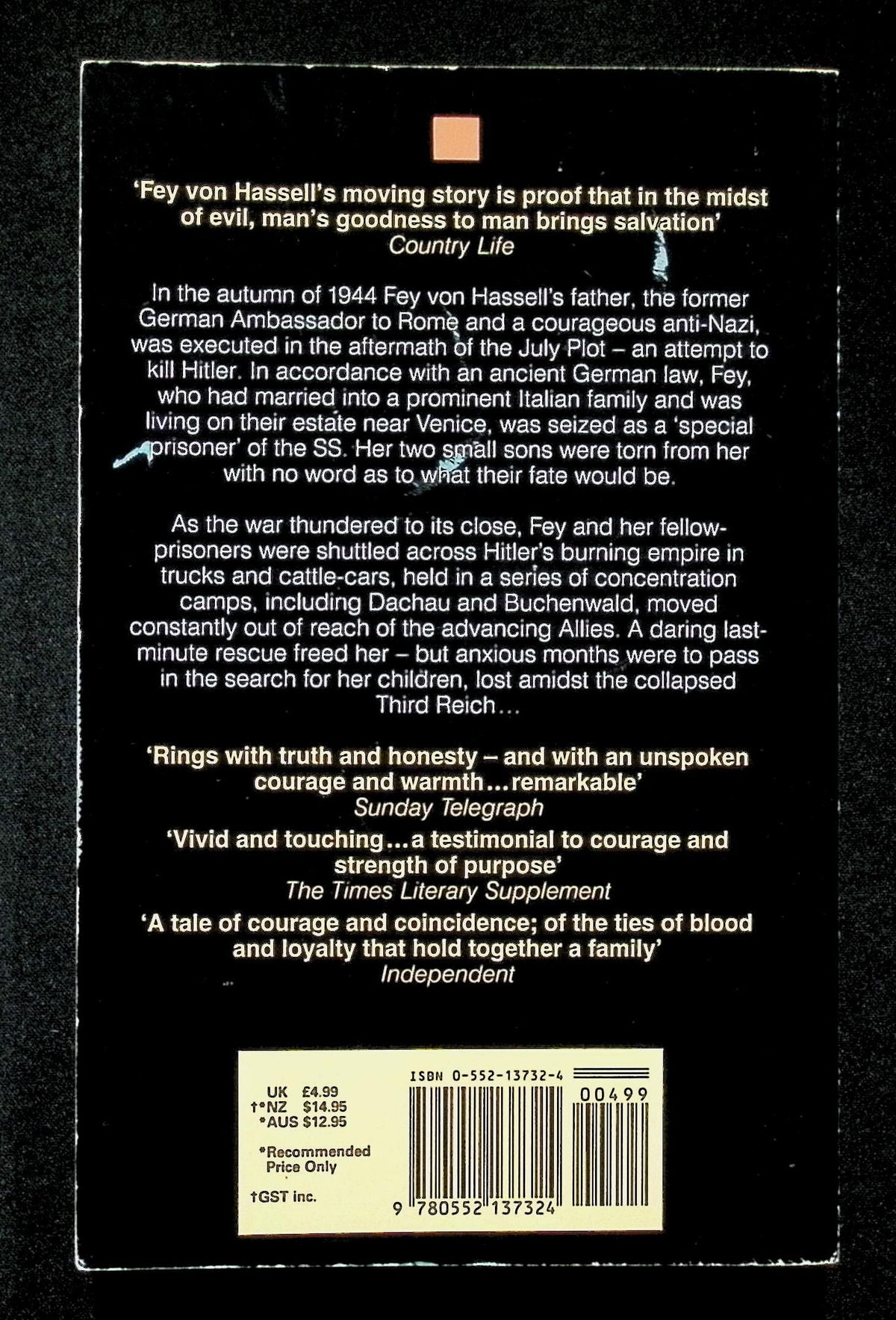 A Mother's War by Fey Von Hassell: NEW1991 paperback