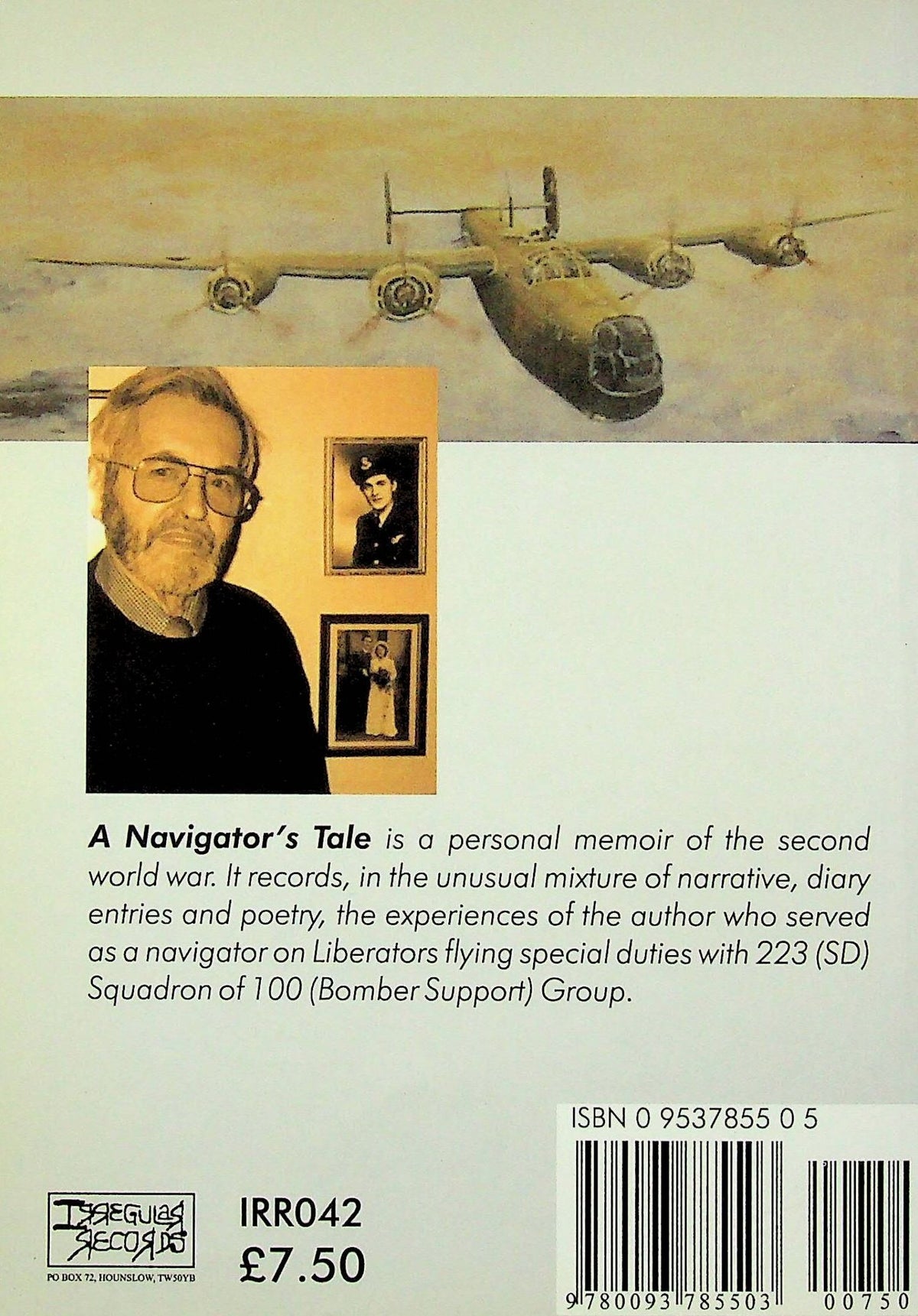 A Navigator's Tale by R.Johnson: 2000 Signed 1st Ed.Trade PB; Special Duties Sqn Memoir