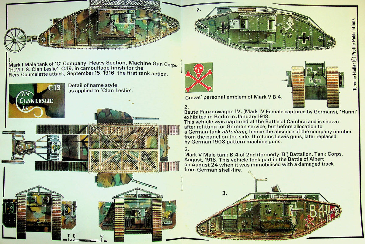 AFV #3, Tanks Marks I to V: 1969 Weapons Profile Publications