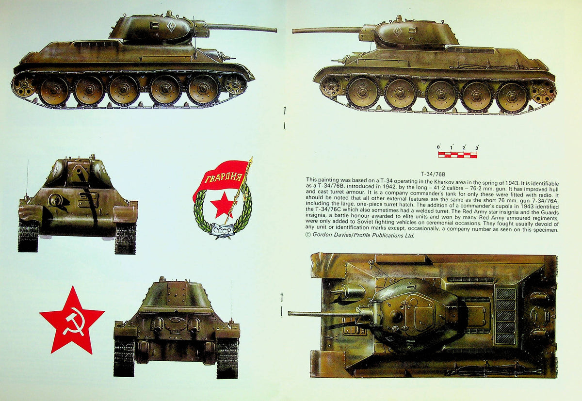 AFV Weapons #47, Russian T34 Tank: 1972 Profile Publications