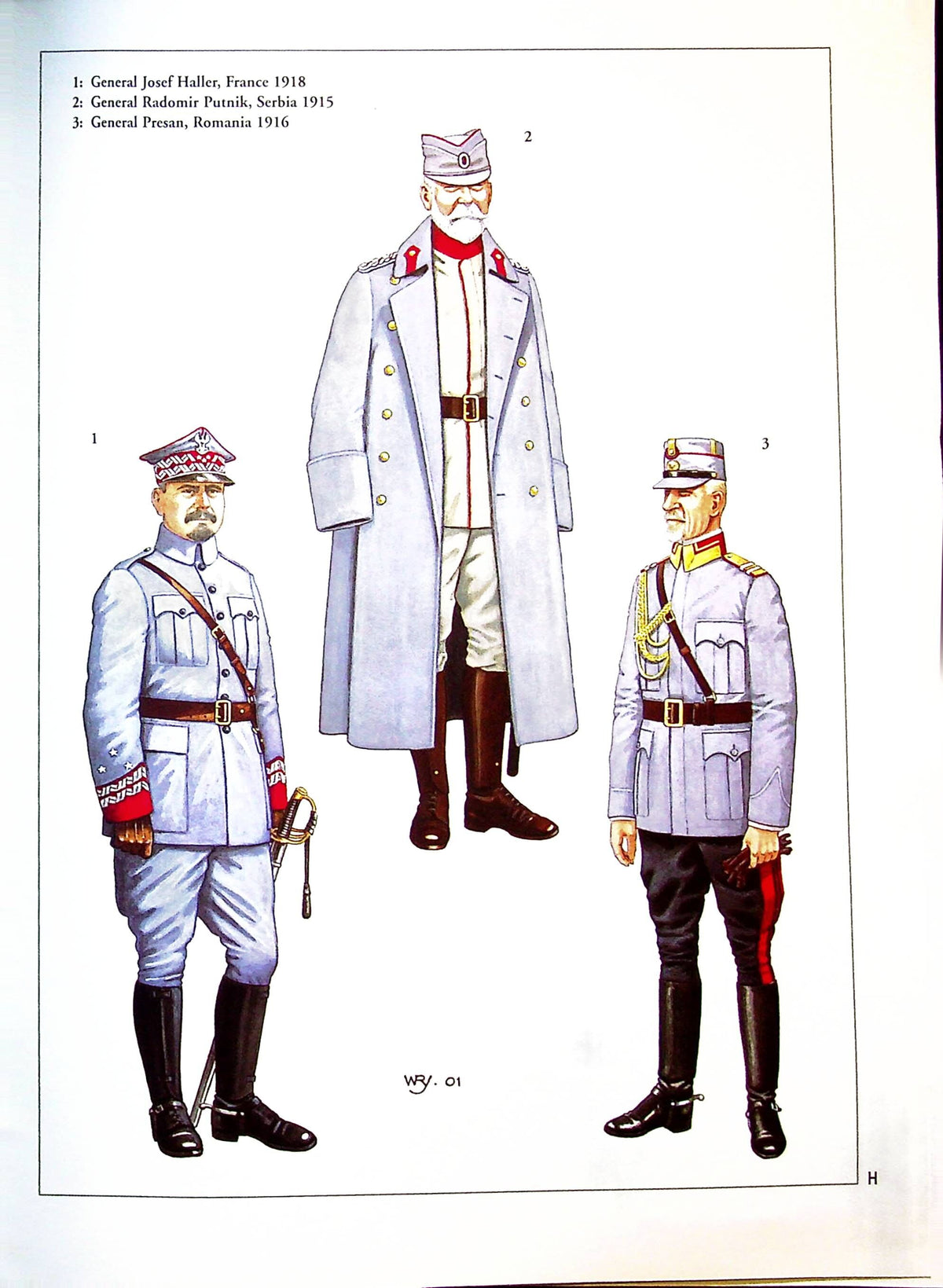 ALLIED COMMANDERS OF WW I: 1996 1st edition Osprey del Prado 'Men at War' #64 Soft Cover