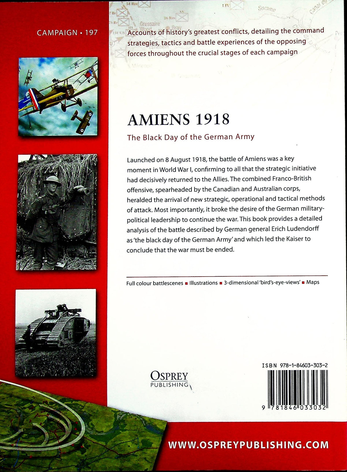Amiens 1918, black day for the German Army by A.McCluskey: Osprey Campaign Series