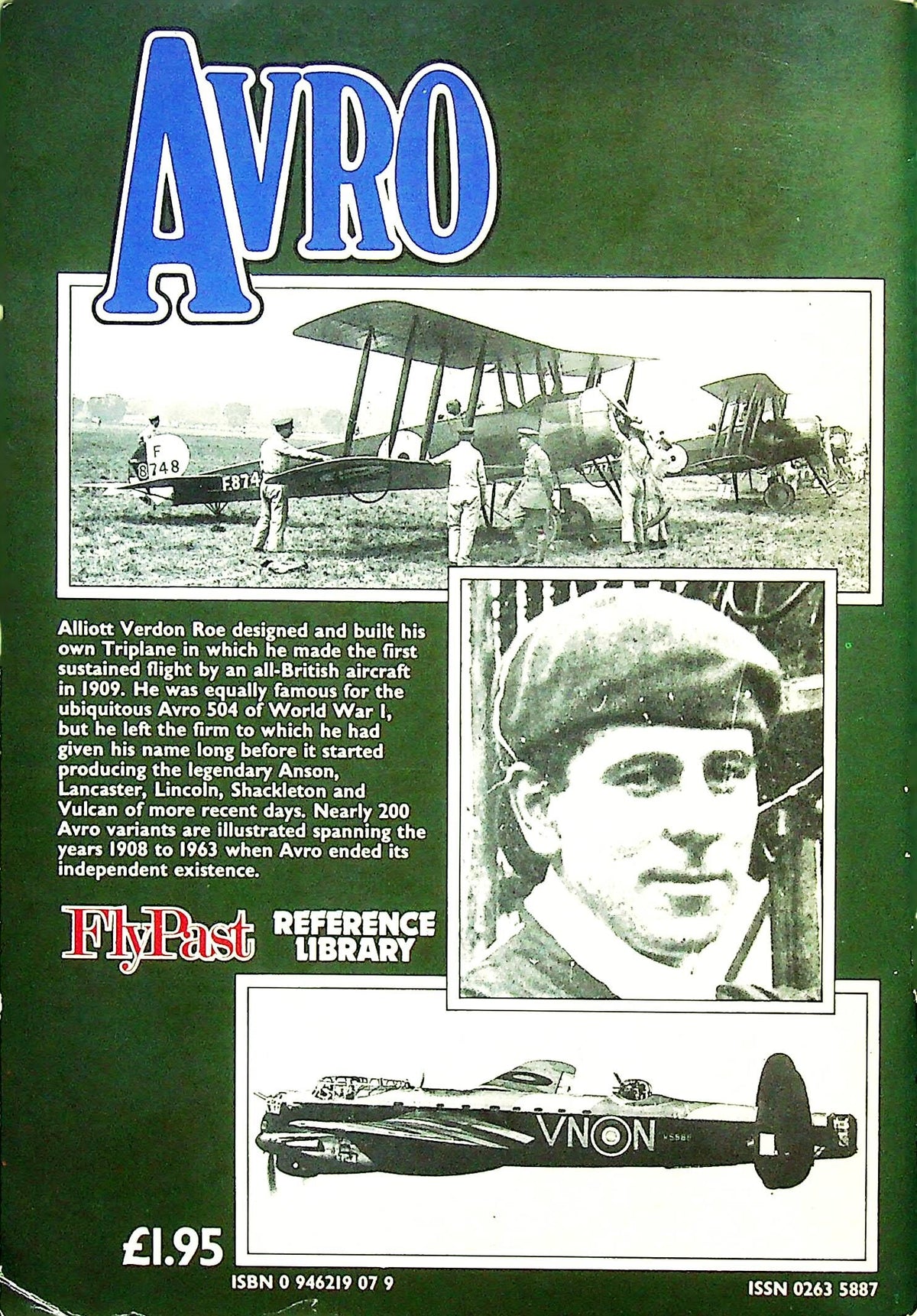 AVRO: Donal Hannah 1983 1st edition FlyPast Reference Library