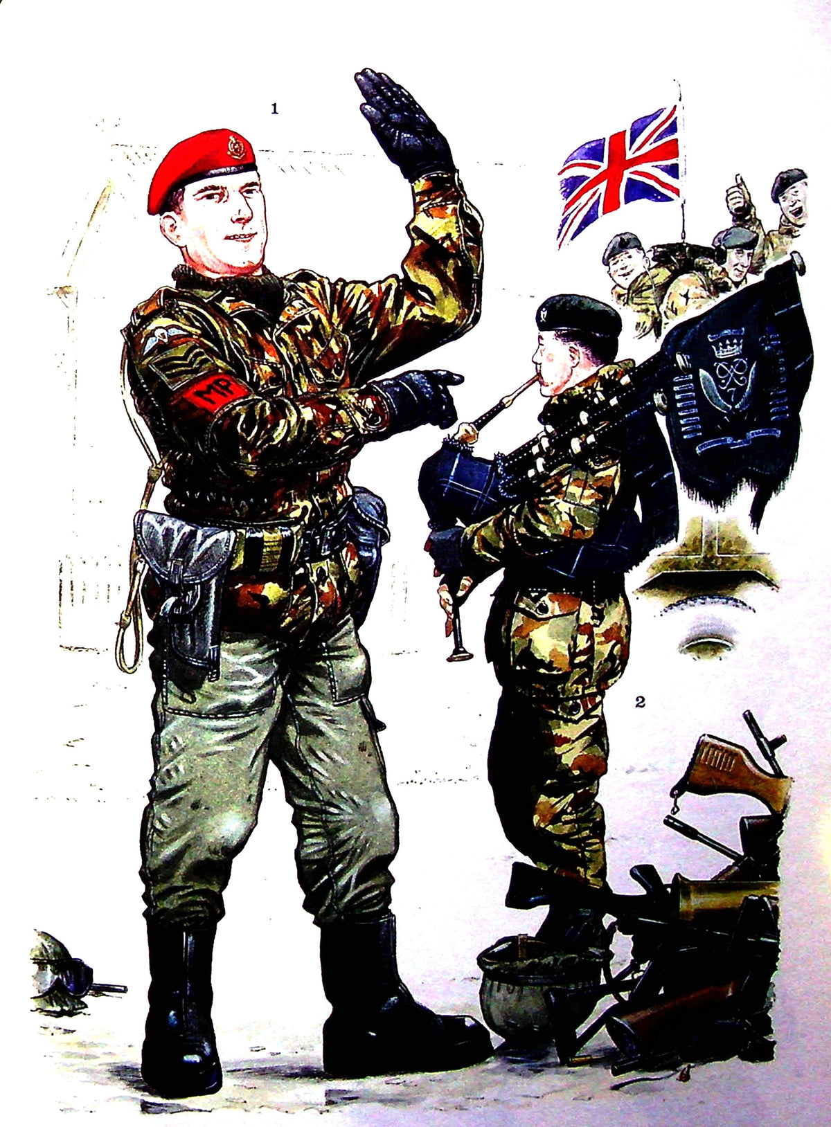 Battle for the Falklands (1) Land Forces: William Fowler 1982 1st edition paperback