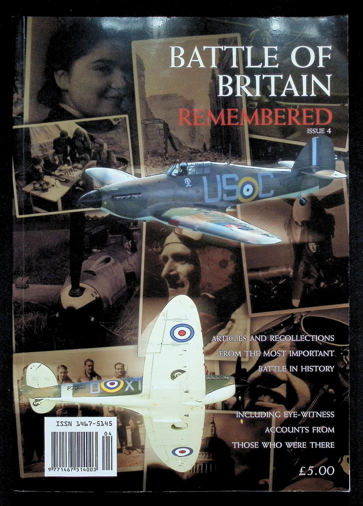 Battle of Britain Remembered Issue 4 Ed. Bill Bond: NEW 2002 First Edition SB