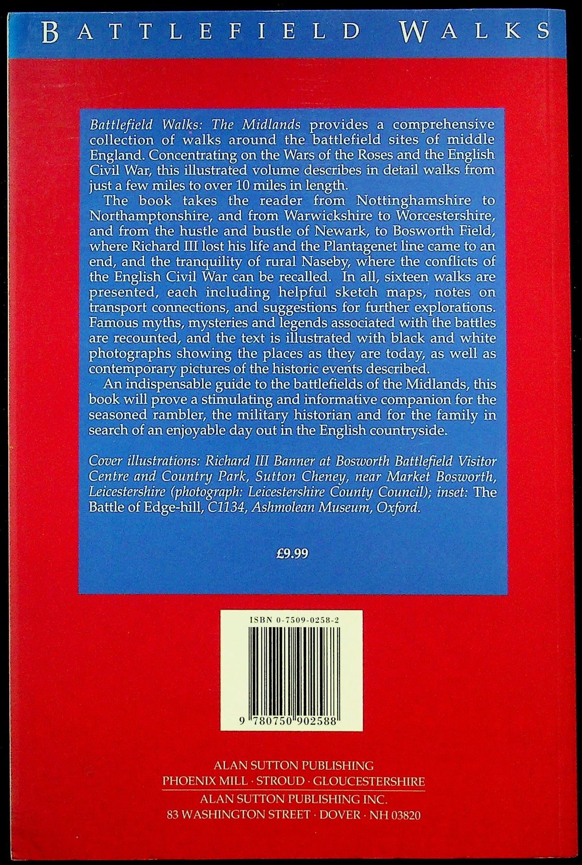 Battlefield Walks, The Midlands by David Clark: NEW 1993 First Edition Softcover