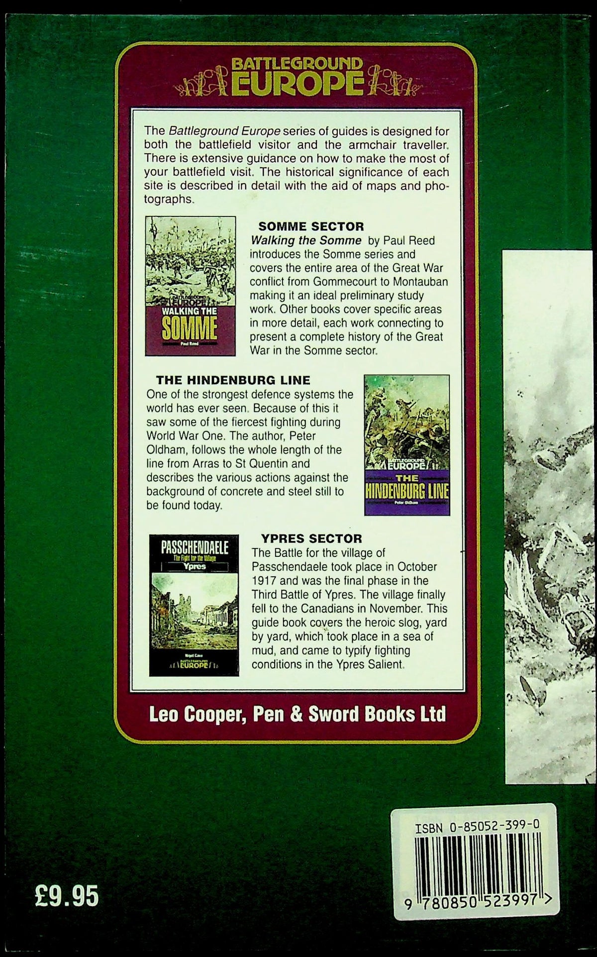Battleground Europe; Arras, Vimy Ridge by Nigel Cave: Used 1997 Reprint Edition