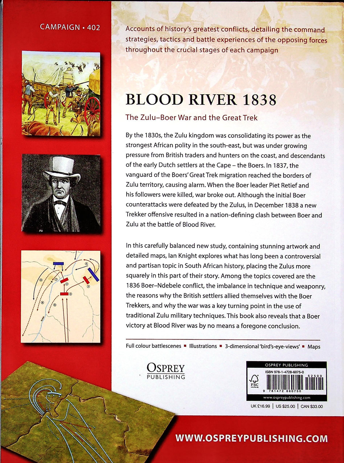 Blood River 1838, Zulu-Boer War & the Great Trek by Ian Knight: Osprey Campaign Series