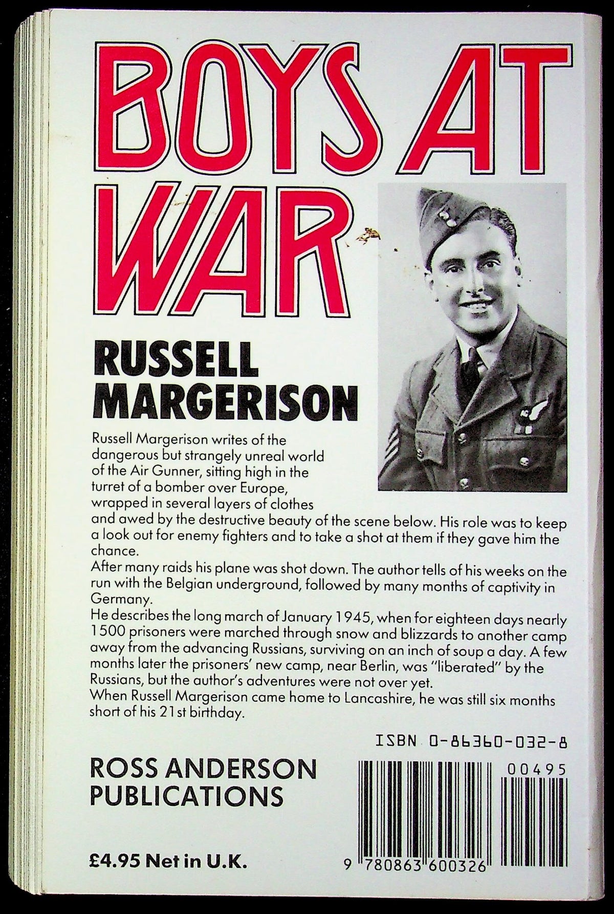 Boys at War by Russell Margerison: 1986 1st Edition Paperback