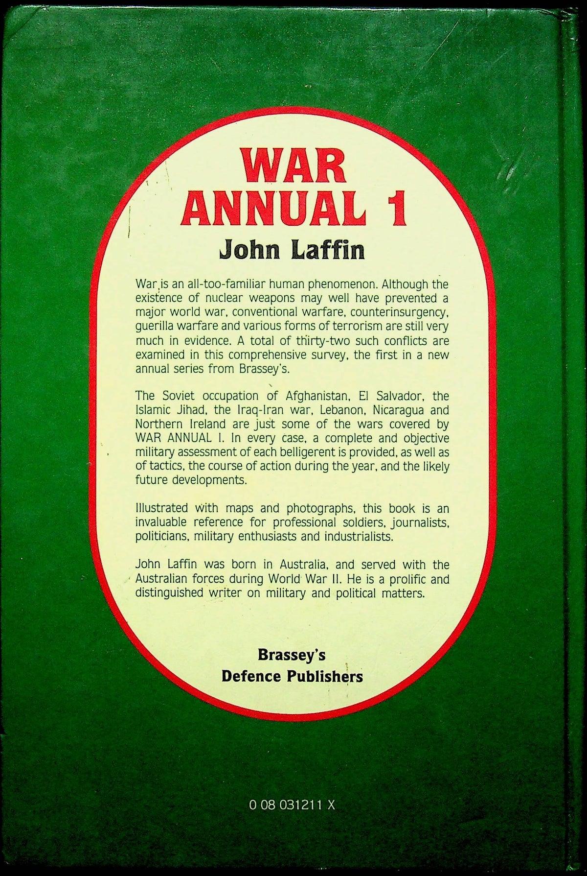 Brassey's War Annual 1: 1986 NEW 1st Edition Hardback