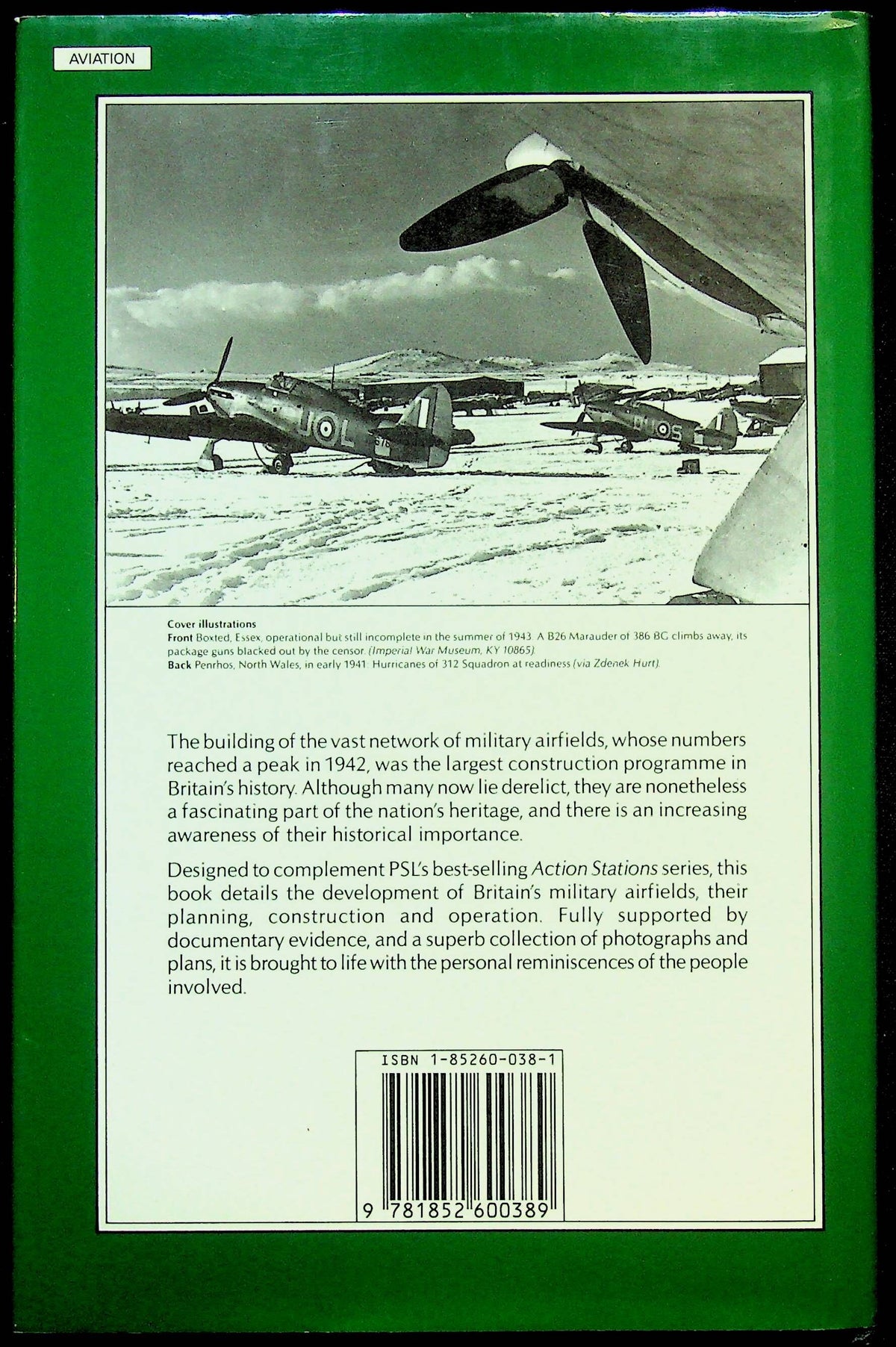 Britain's Military Airfields 1939-45: D Smith 1989 1st edition hardback