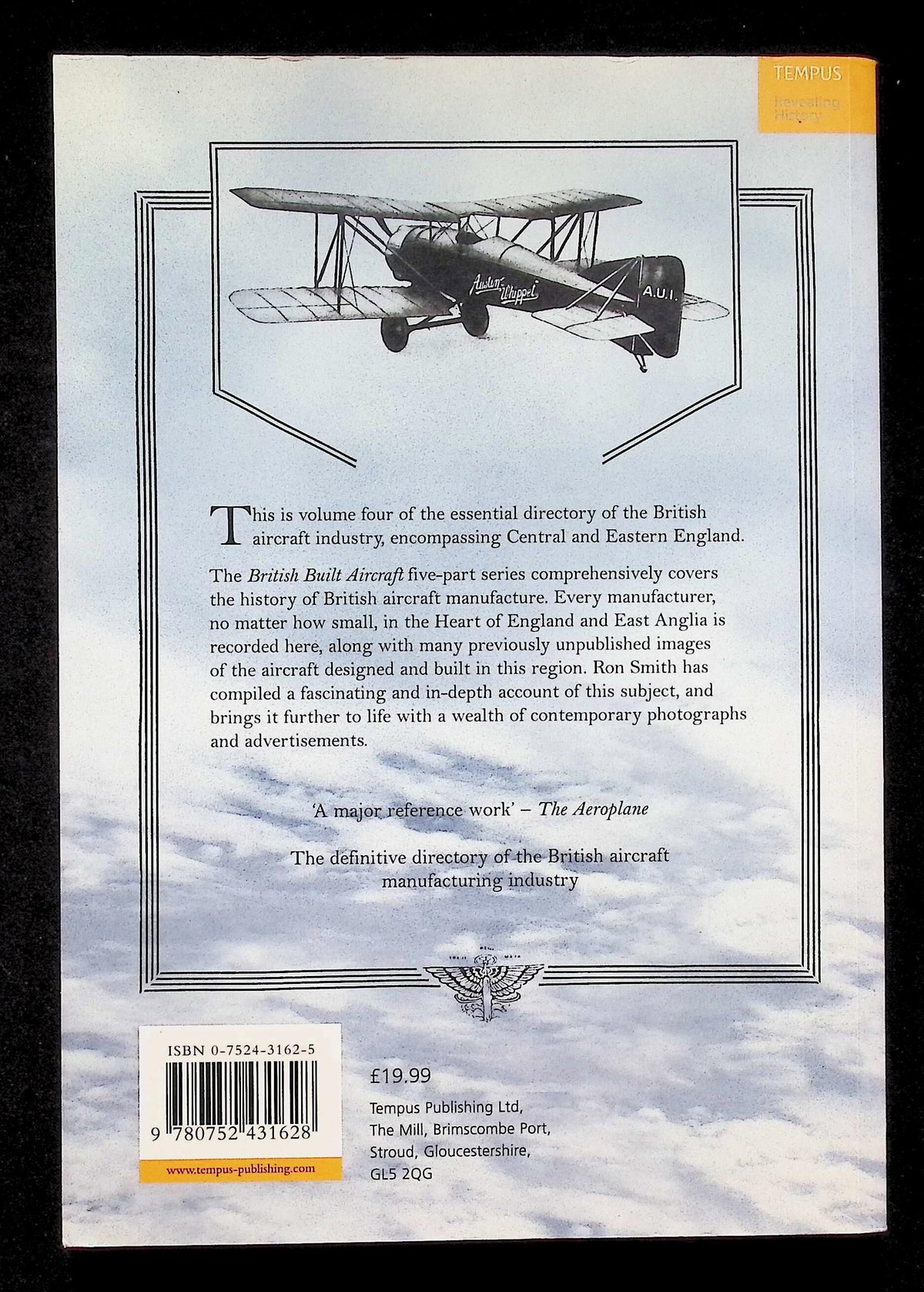 British Built Aircraft, Volume 4 Central & Eastern England by R Smith: NEW 2004 1st Ed SB
