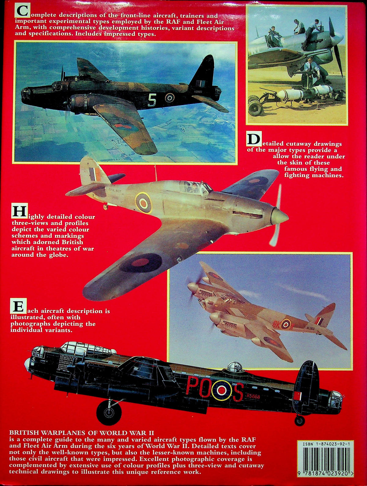 British Warplanes of World War II ed.by Daniel March: NEW 1998 First Ed. Large Format HB