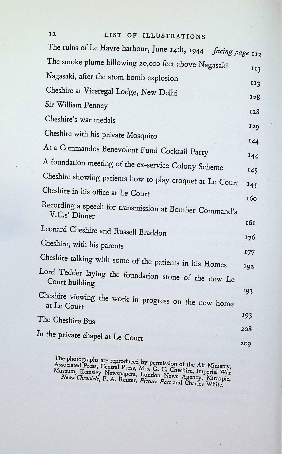 Cheshire VC: Russell Braddon 1954 1st edition hardback