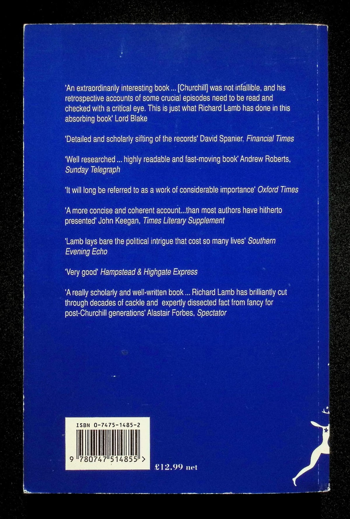 Churchill as a War Leader: Richard Lamb 1993 paperback