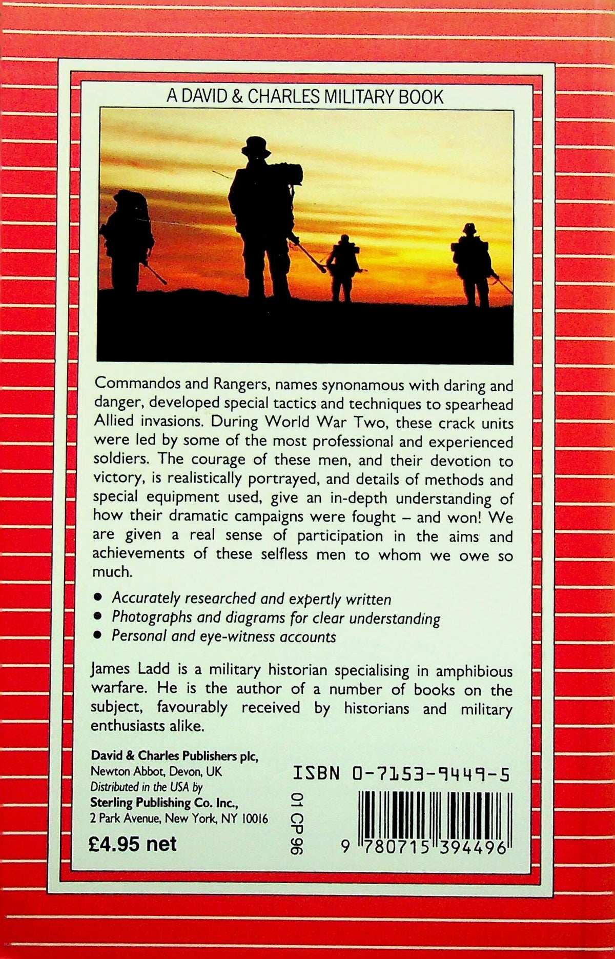 Commandos and Rangers of World War II by James Ladd: NEW 1989 1st UK Paperback Edition