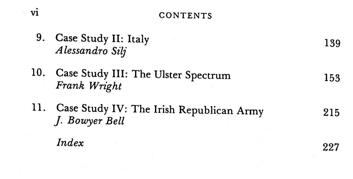 Contemporary Terror, Studies in Sub-State Violence ed. Carlton & Schaerf: NEW 1981 1st Ed