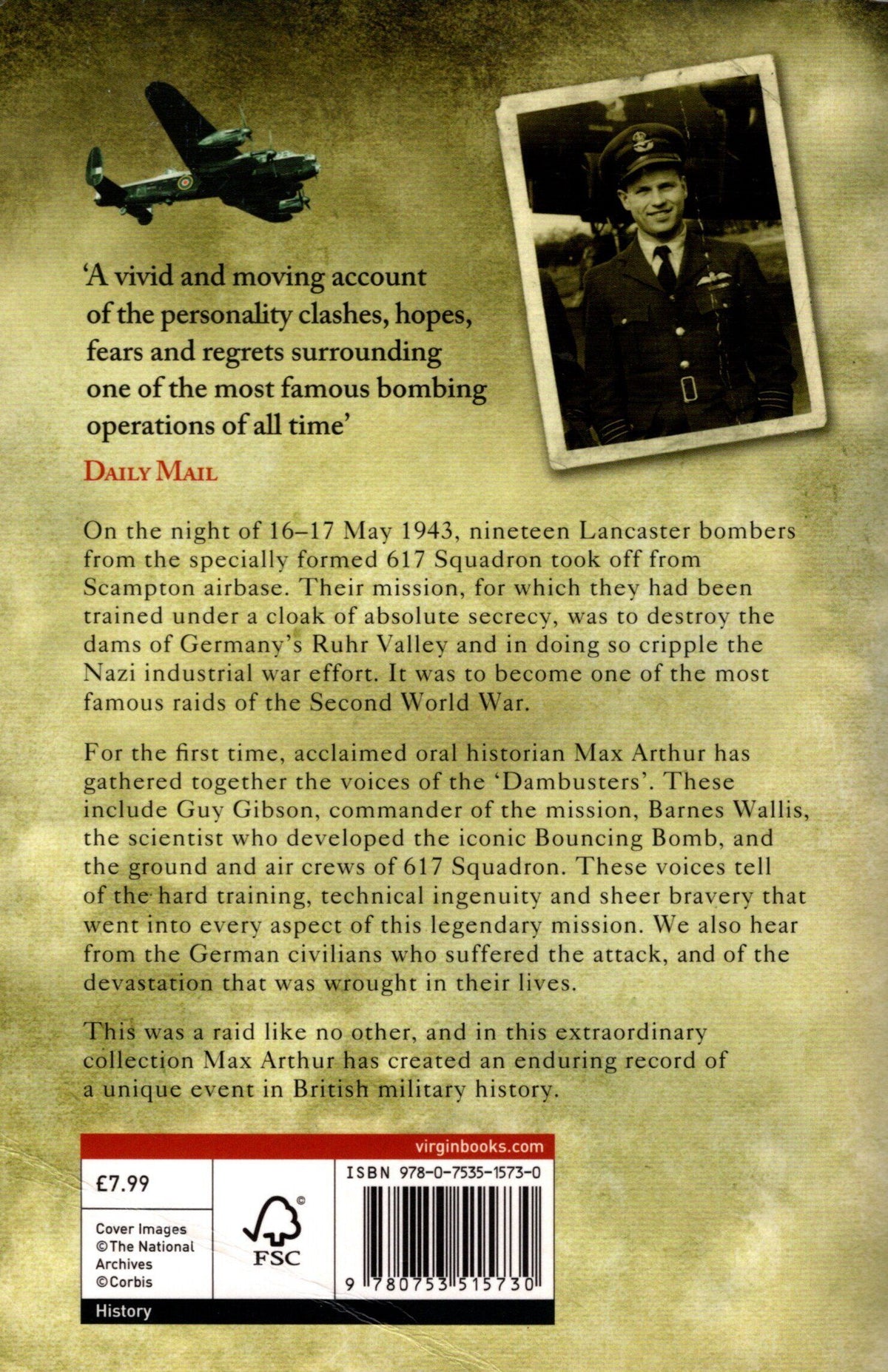 Dambusters by Max Arthur: 2009 Paperback