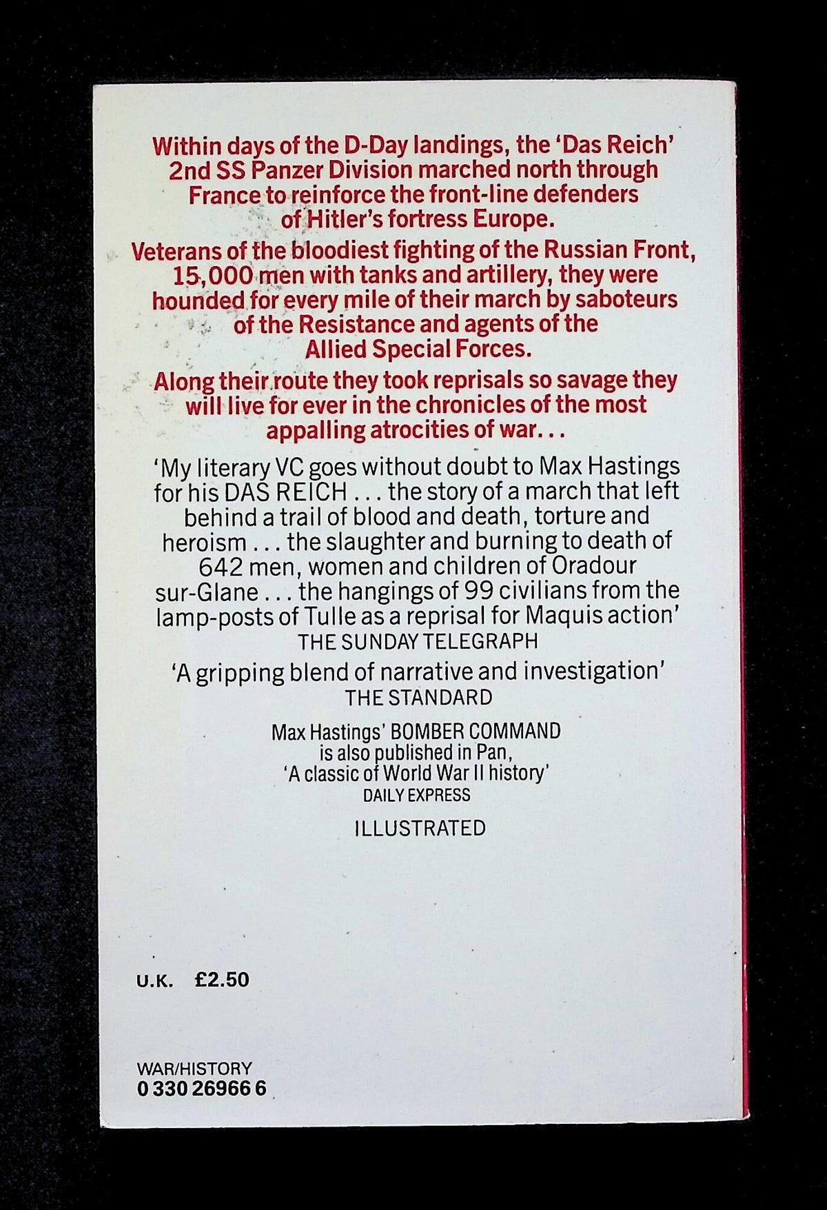 Das Reich by Max hastings: NEW 1983 Paperback