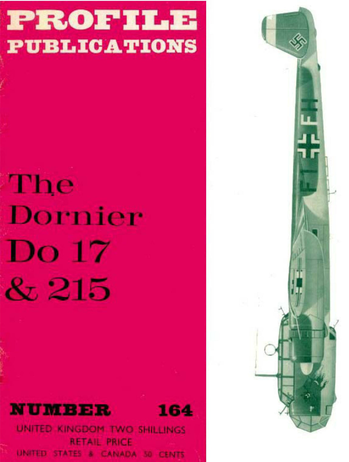 DORNIER Do 17 & Do 215: PROFILE #164 with ADDED VALUE INFORMATION PACK incl. FULL CUTAWAY