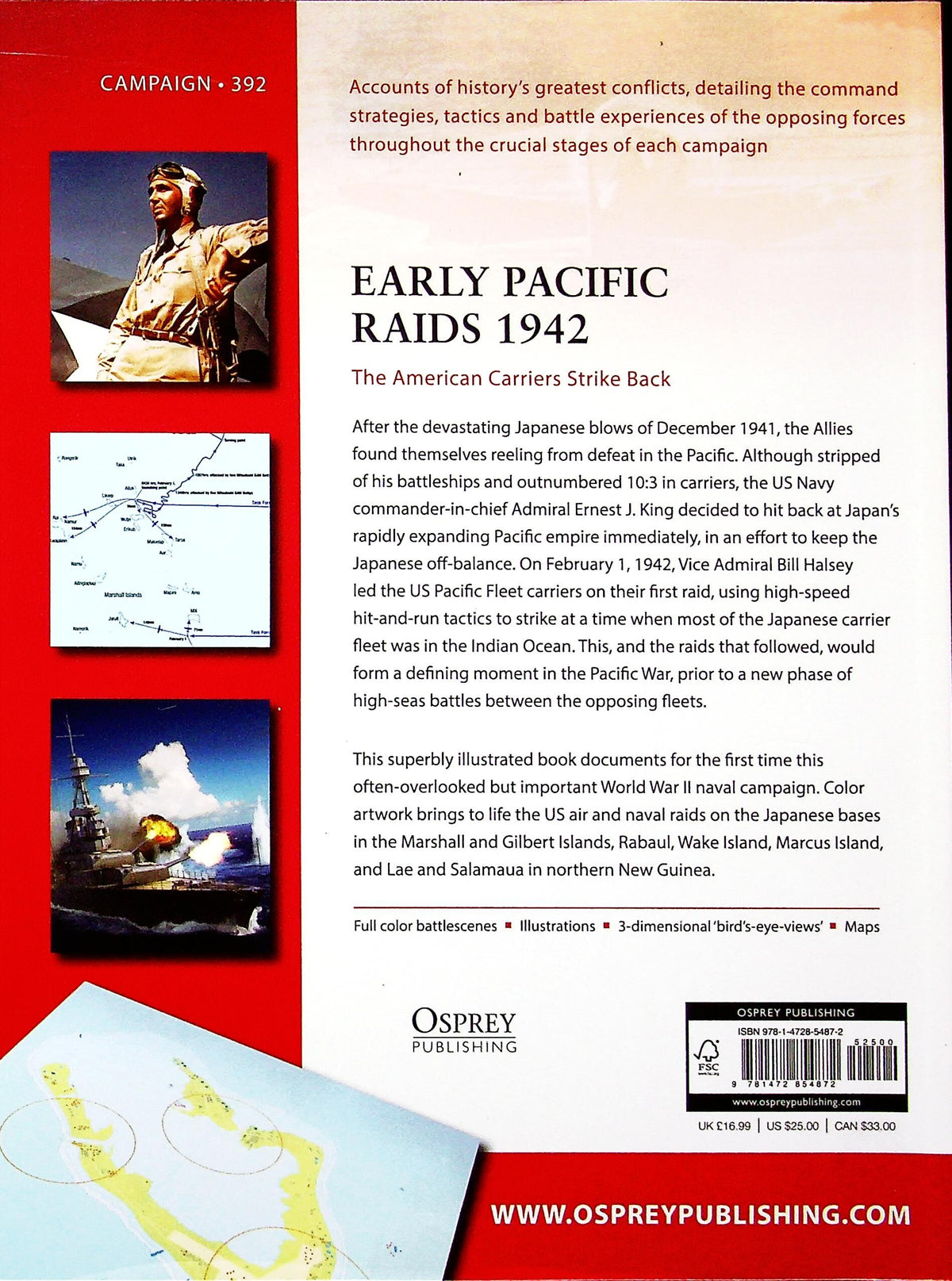 Early Pacific Raids 1942, US Carriers Strike Back by BL Herder: Osprey Campaign Series