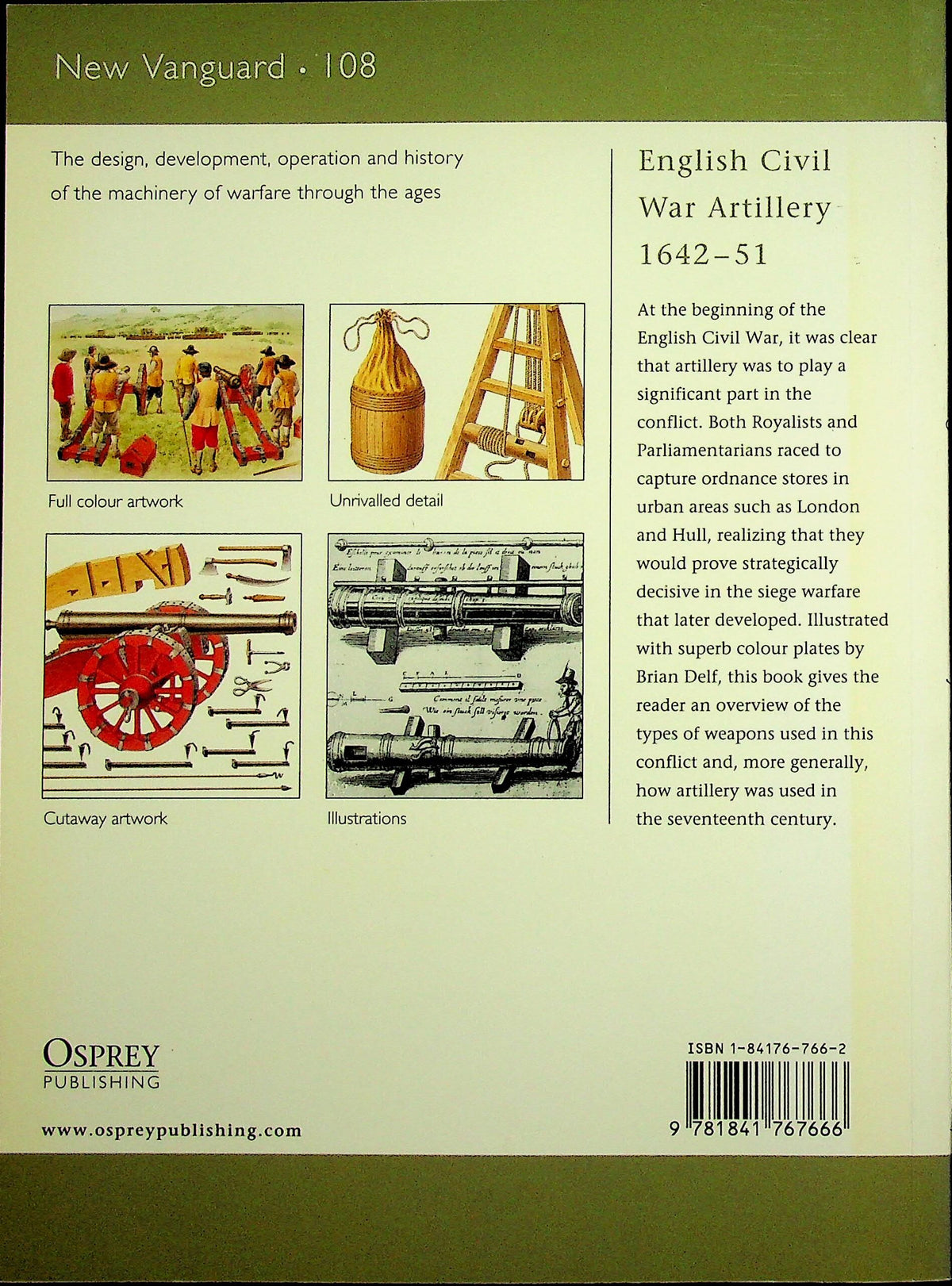 English Civil War Artillery 1642–51 by Chris Henry: NEW Osprey New Vanguard