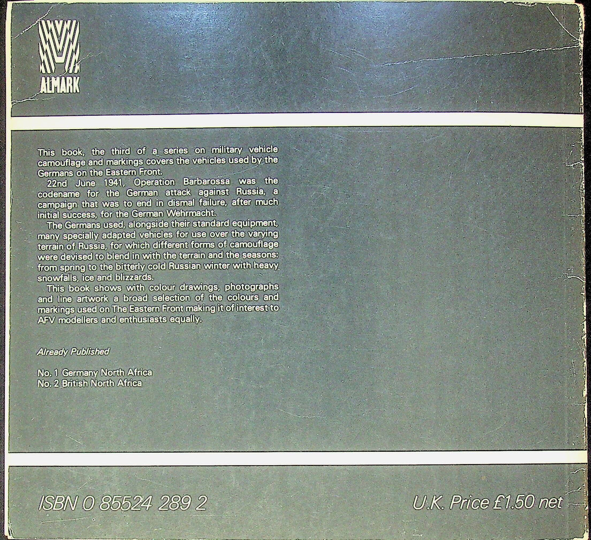Focus on Armour Camouflage & Markings, No.3: German Eastern Front: 1978 1st Ed Softback