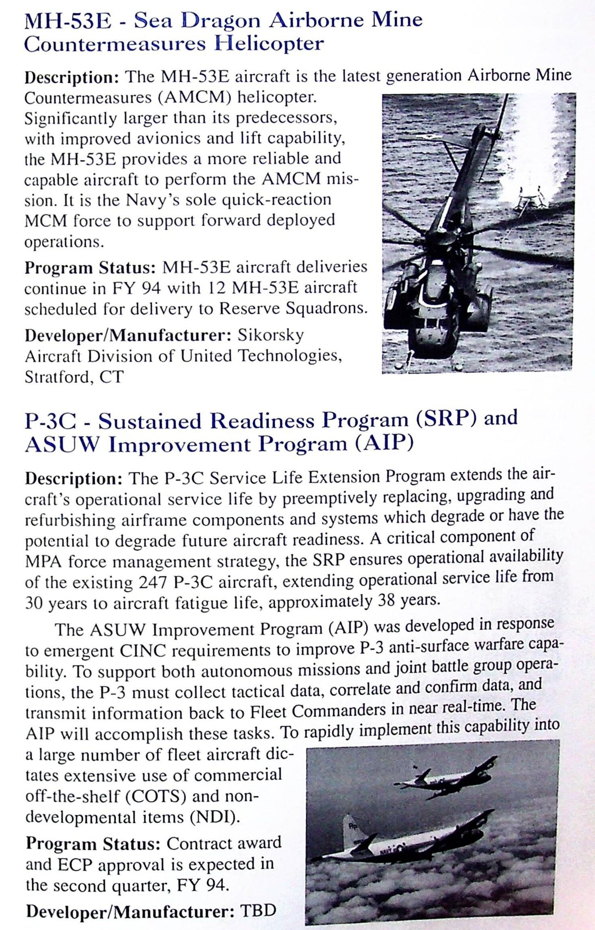 Force 2001: A Program Guide to the US Navy: 1994 Cardback/ NEW