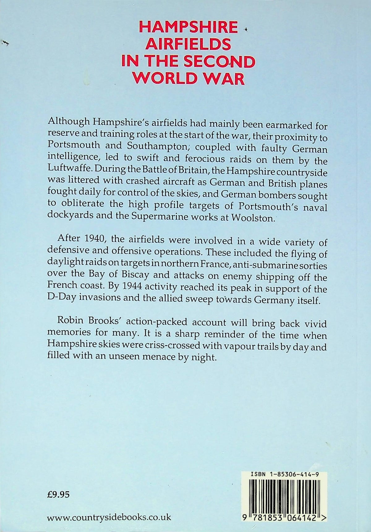 Hampshire Airfields in The Second World War: Robin Brooks
