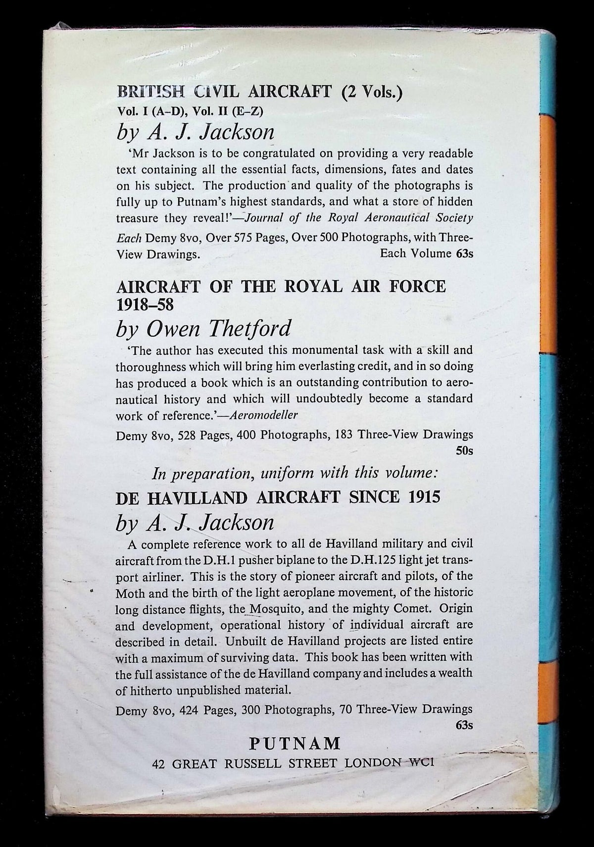 Hawker Aircraft since 1920 by Francis K Mason: 1961 First Edition Hardback