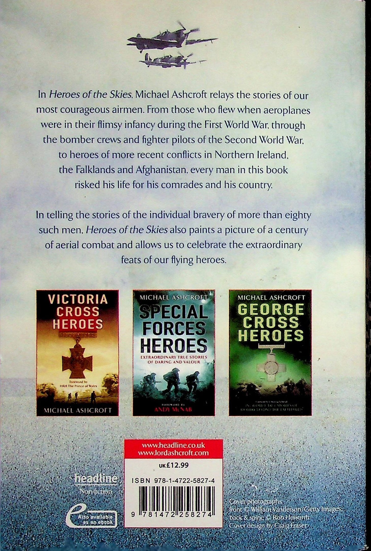 Heroes of The Skies: Michael Ashcroft 2013 1st edition paperback