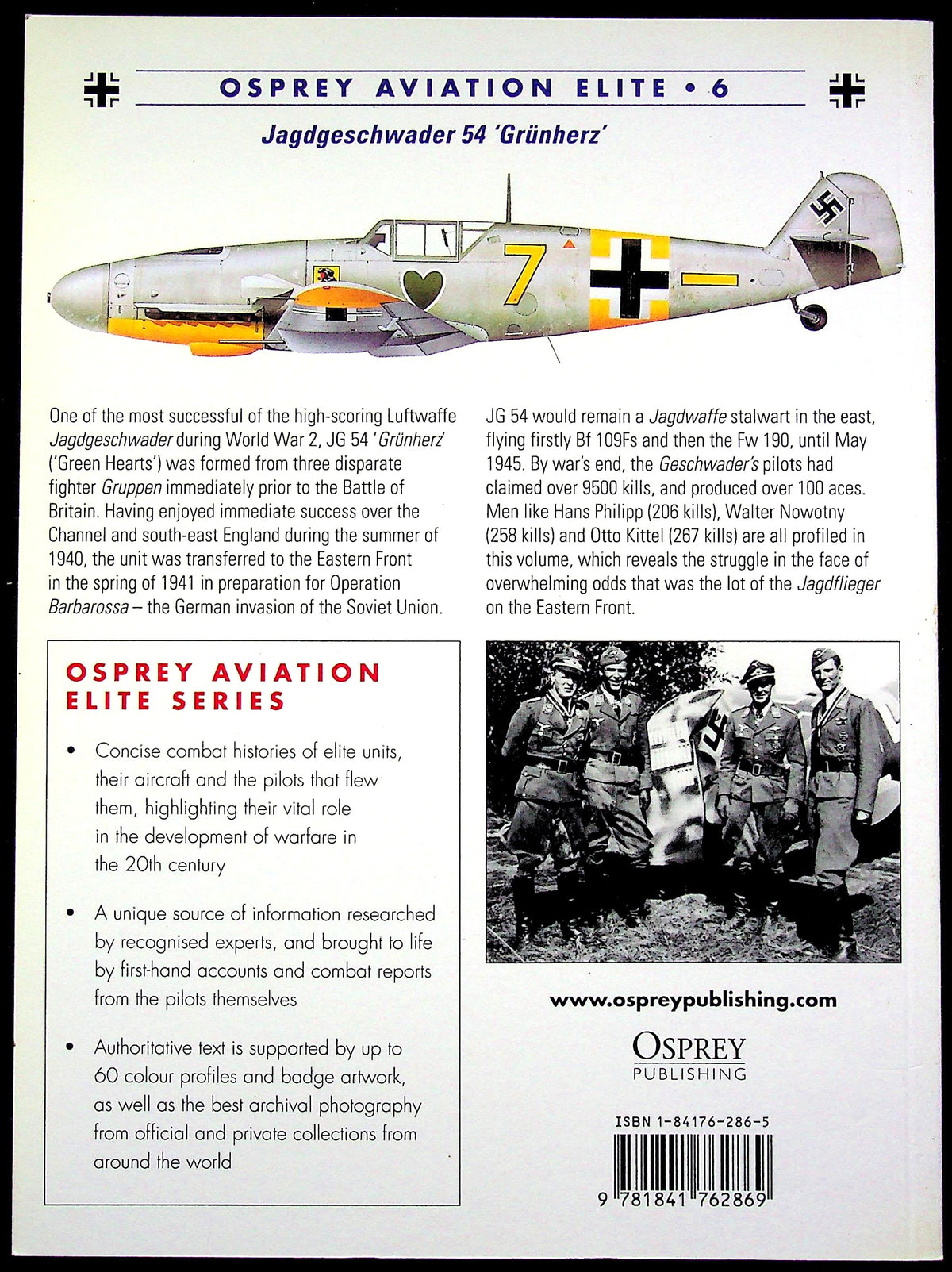 Jagdgeschwader 54 'Grunherz' by John Weal: NEW 2001 Osprey AEU #6 'One of the most successful of the high-scoring units'