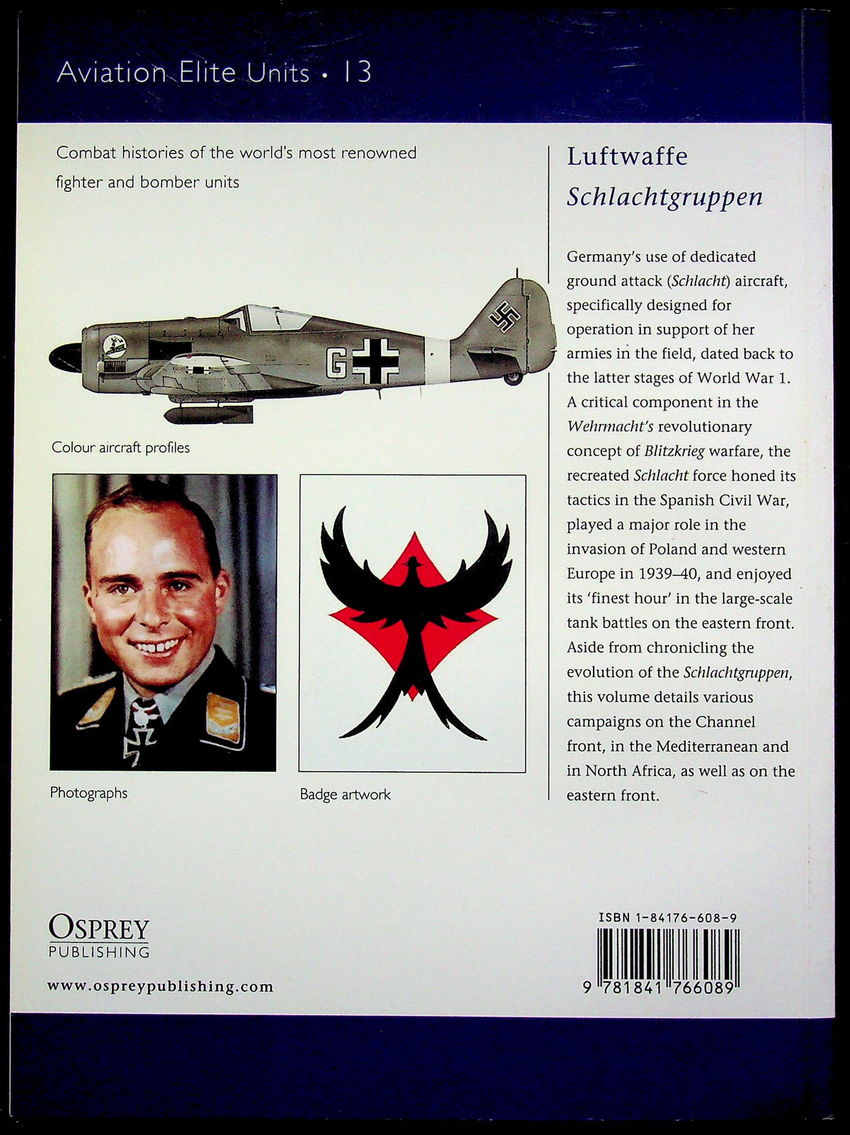 Luftwaffe Schlachtgruppen by John Weal: NEW 2003 Osprey AEU #13 German Specialist Ground Attack Units