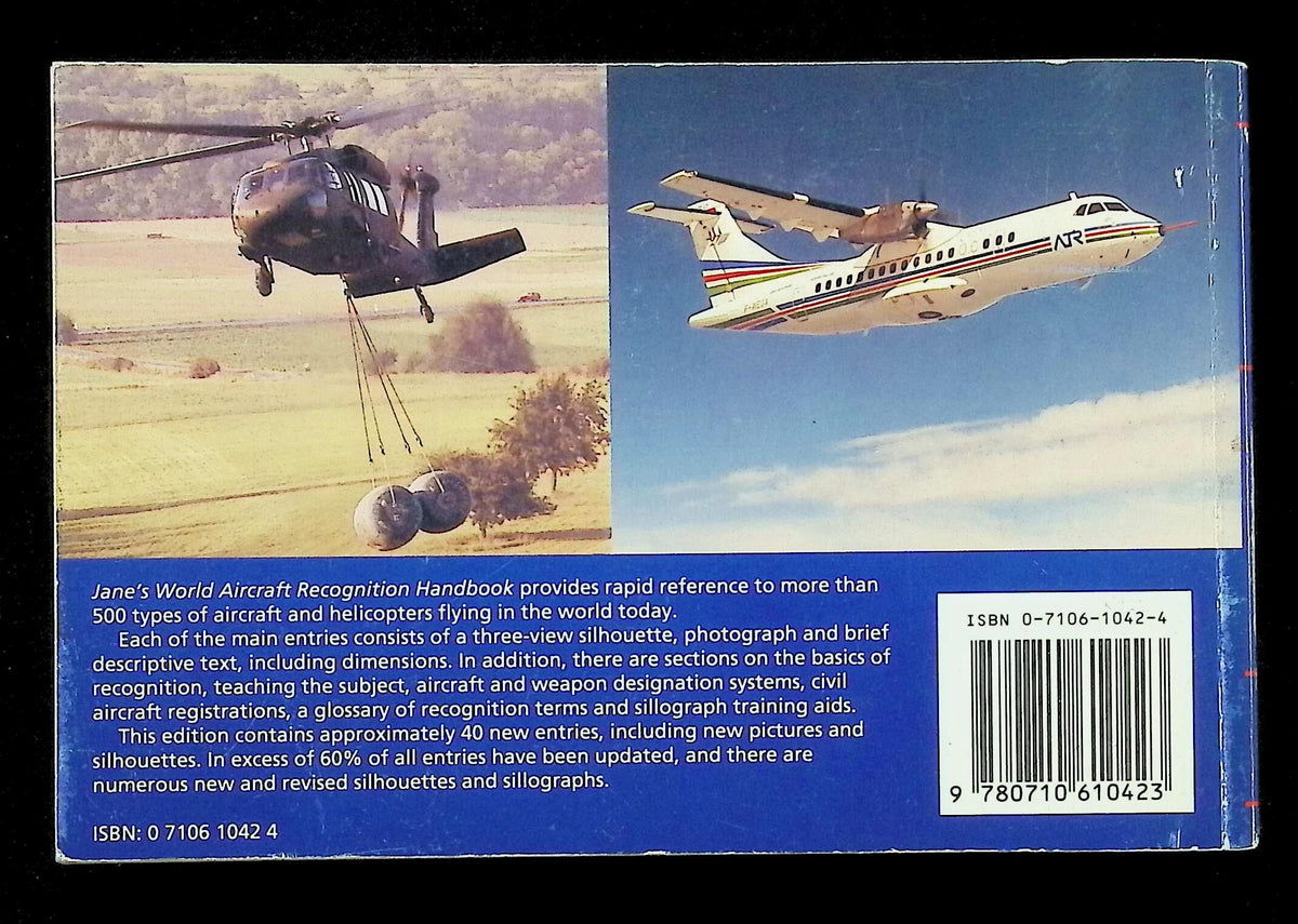 Jane's World Aircraft Recognition Handbook by Derek Wood: 1993 Paperback