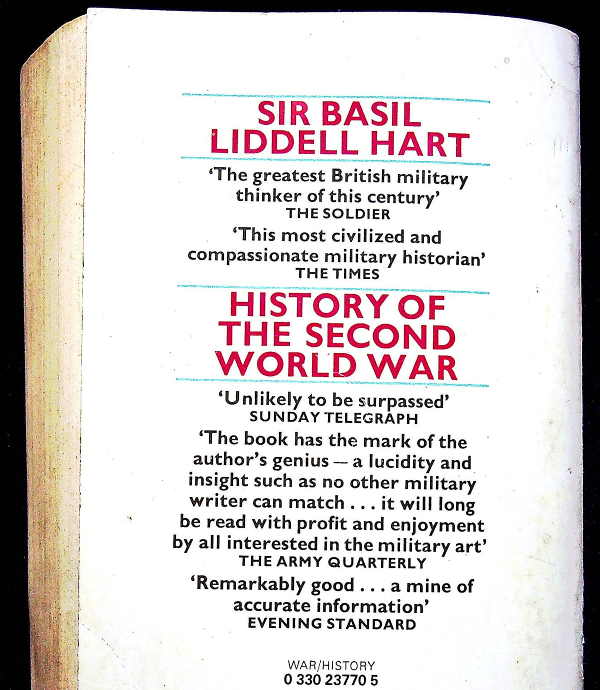 Liddell Hart's History of the Second World War: 1983 Paperback