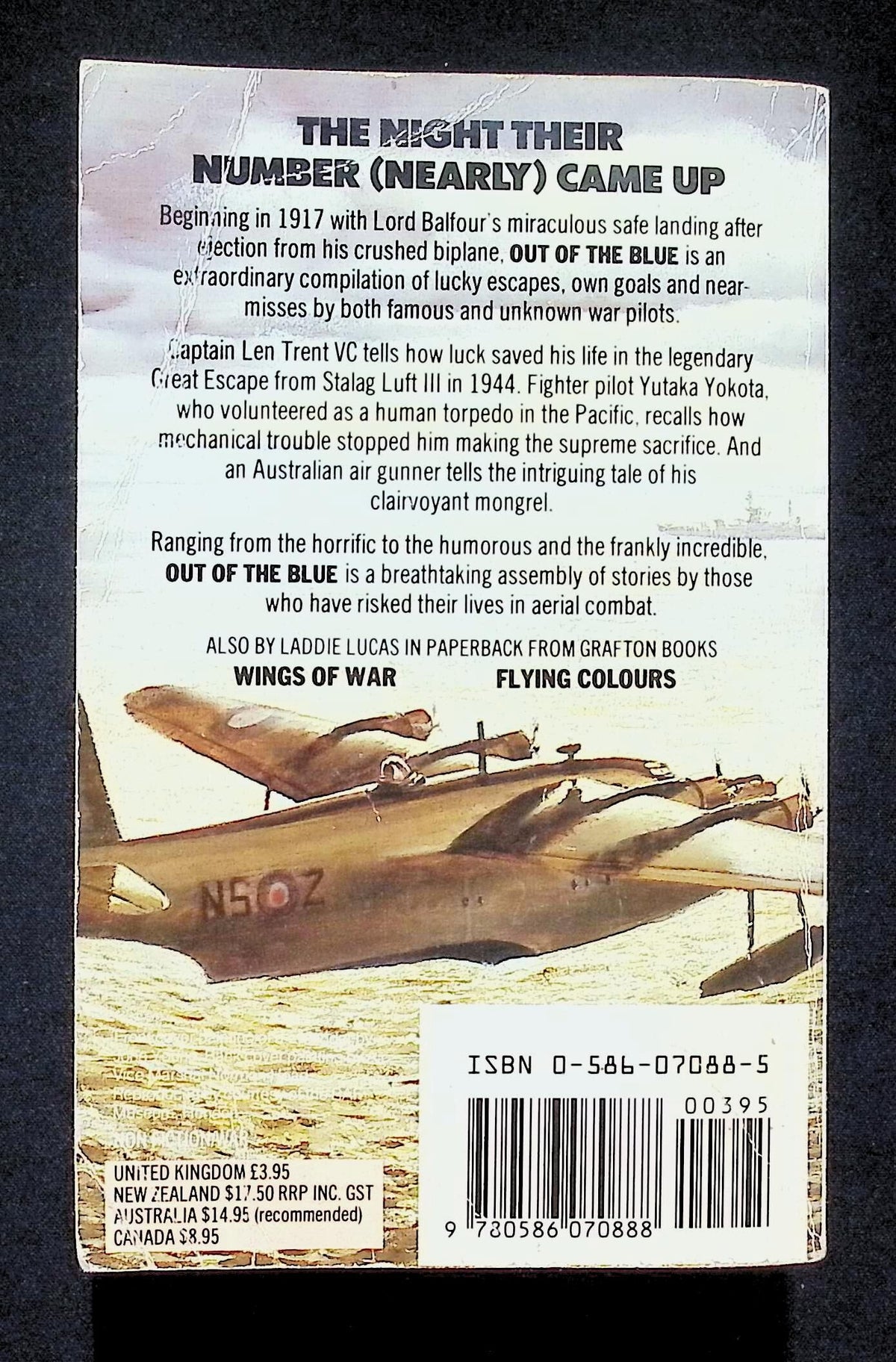 Out of The Blue Edited by Laddie Lucas: 1987 Paperback