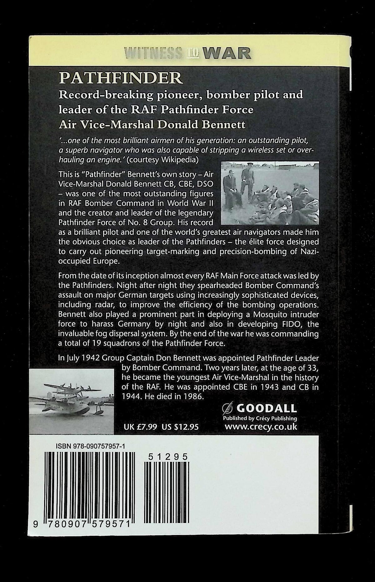 Pathfinder by Air Vice-Marshal Donald Bennett: NEW 2010 Paperback