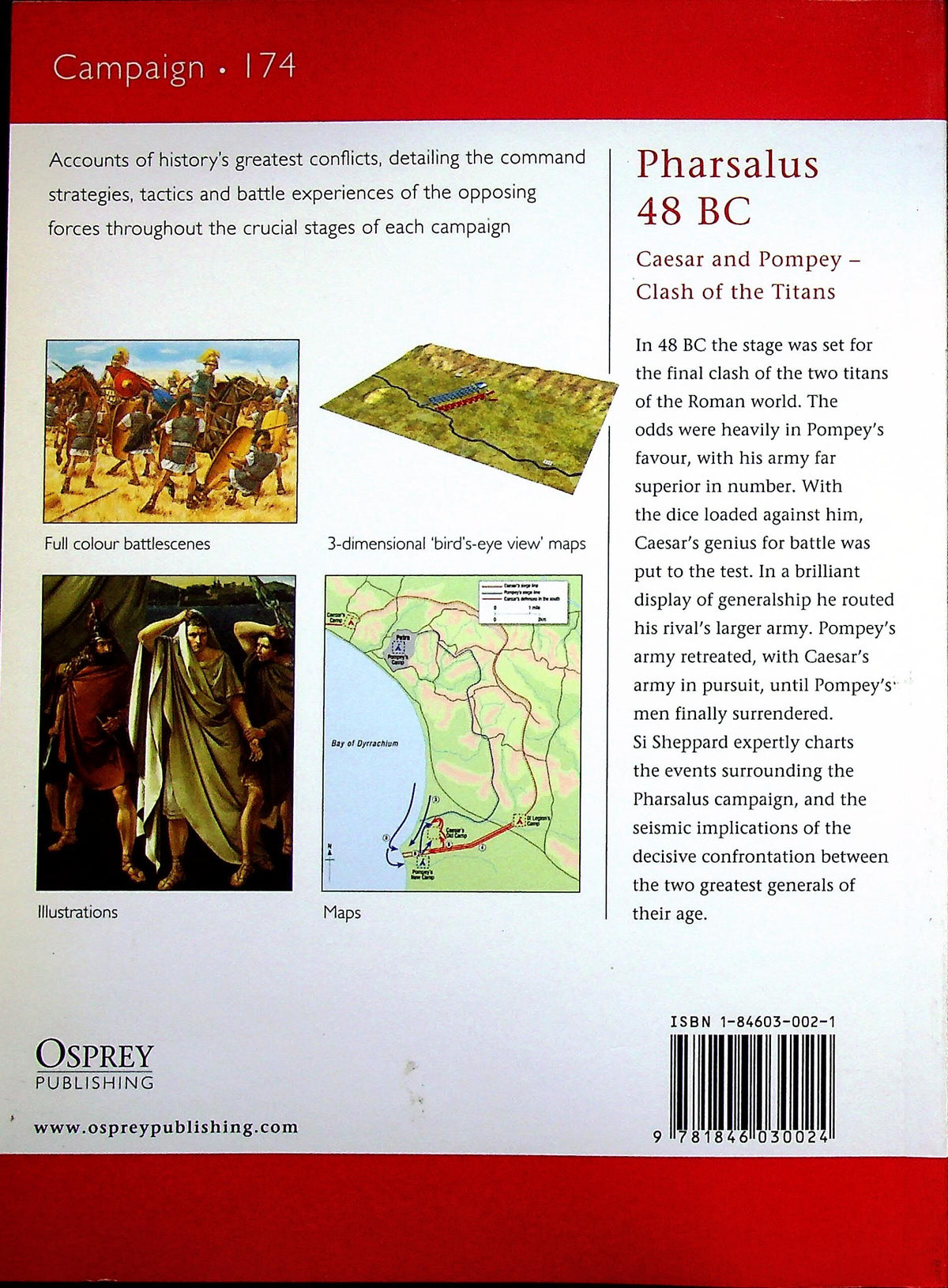 Pharsalus 48 BC, clash of the titans by Si Sheppard: Osprey Campaign Series