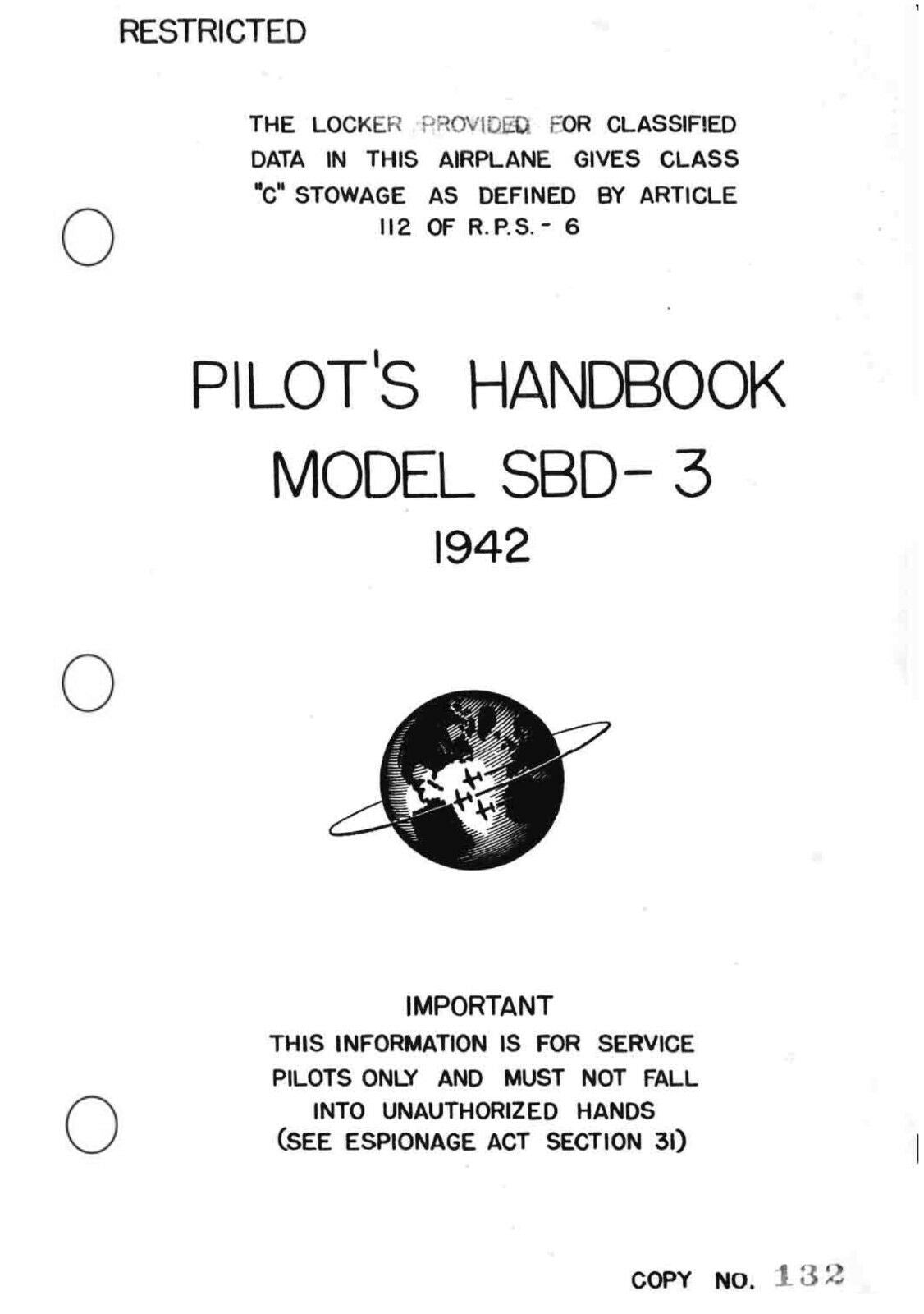 PILOT'S NOTES: DOUGLAS SBD-3 US DIVE BOMBER + ADDED VALUE INFO PACK/ DOWNLOAD