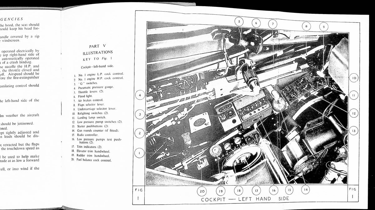 Pilot's Notes for Meteor 3: Unused Air Data Facsimile c.1970s/ As New