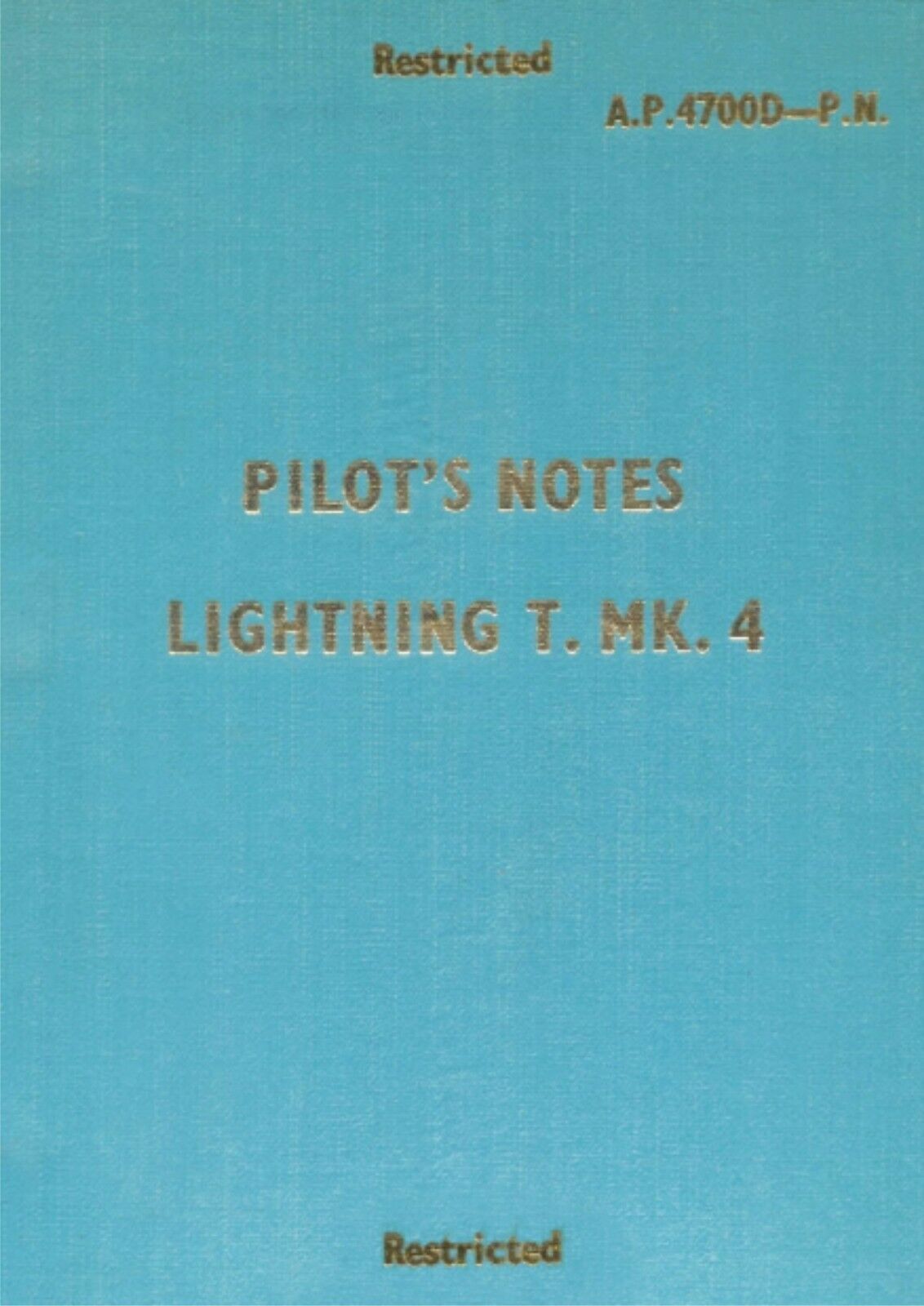 Pilots Notes: Lightning T.4 Mach 2 UK Interceptor/ 2-Seat Training Jet/ Download