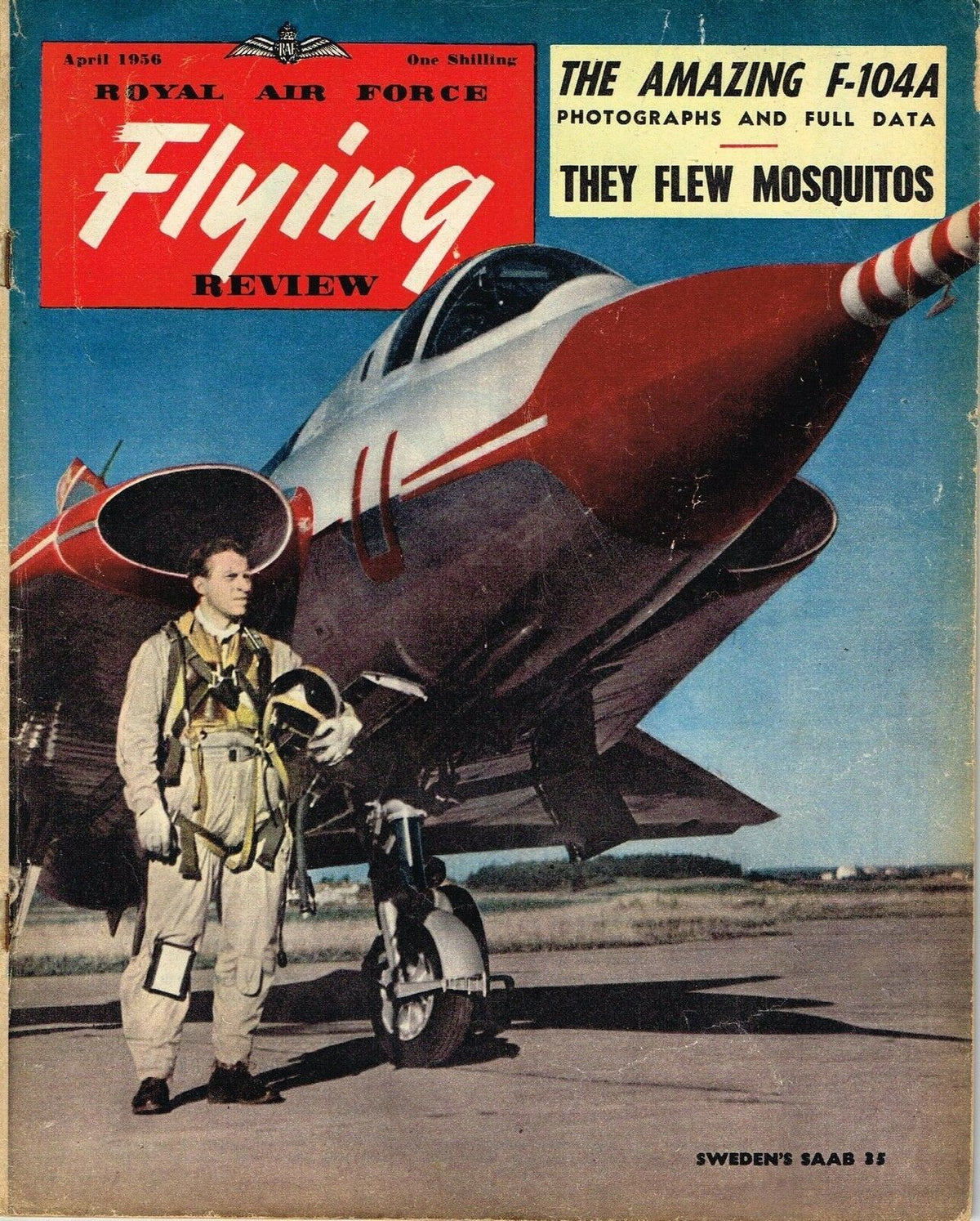 RAF Flying Review April 1956: F-104A / Mosquito Ops/ Contents Inside