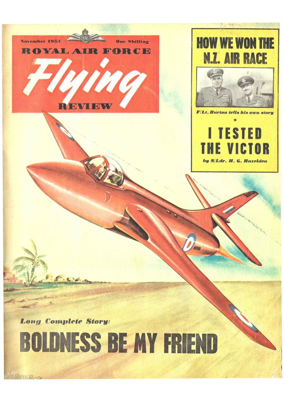 RAF FLYING REVIEW NOVEMBER 1953: VICTOR FLIGHT-TEST/ DOUGLAS SKYRAY/ SAAB F13/ 3 YEARS IN
