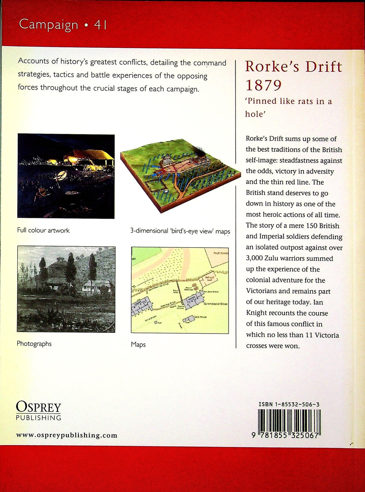 Rorke's Drift 1879, 'pinned like rats in a hole' by Ian Knight: Osprey Campaign Series