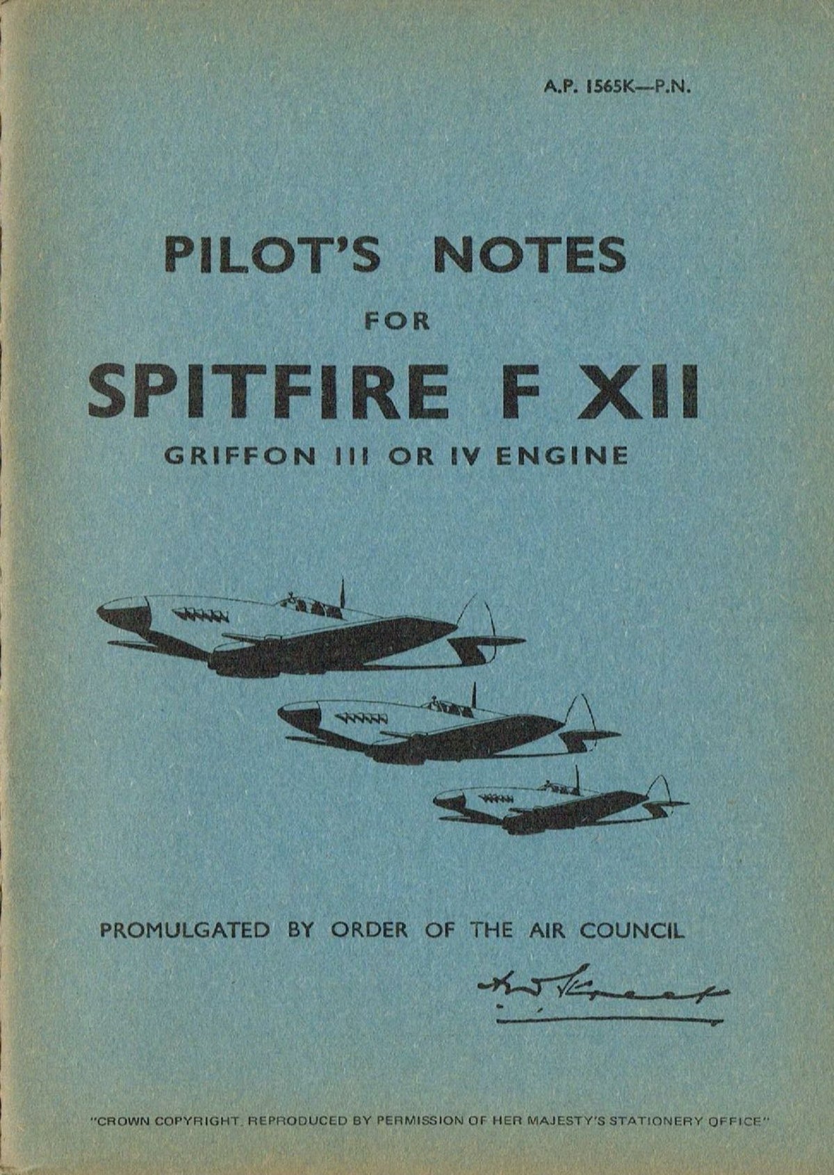 SPITFIRE F XII RAF GRIFFON-ENGINED FIGHTER with ADDED VALUE INFORMATION PACK