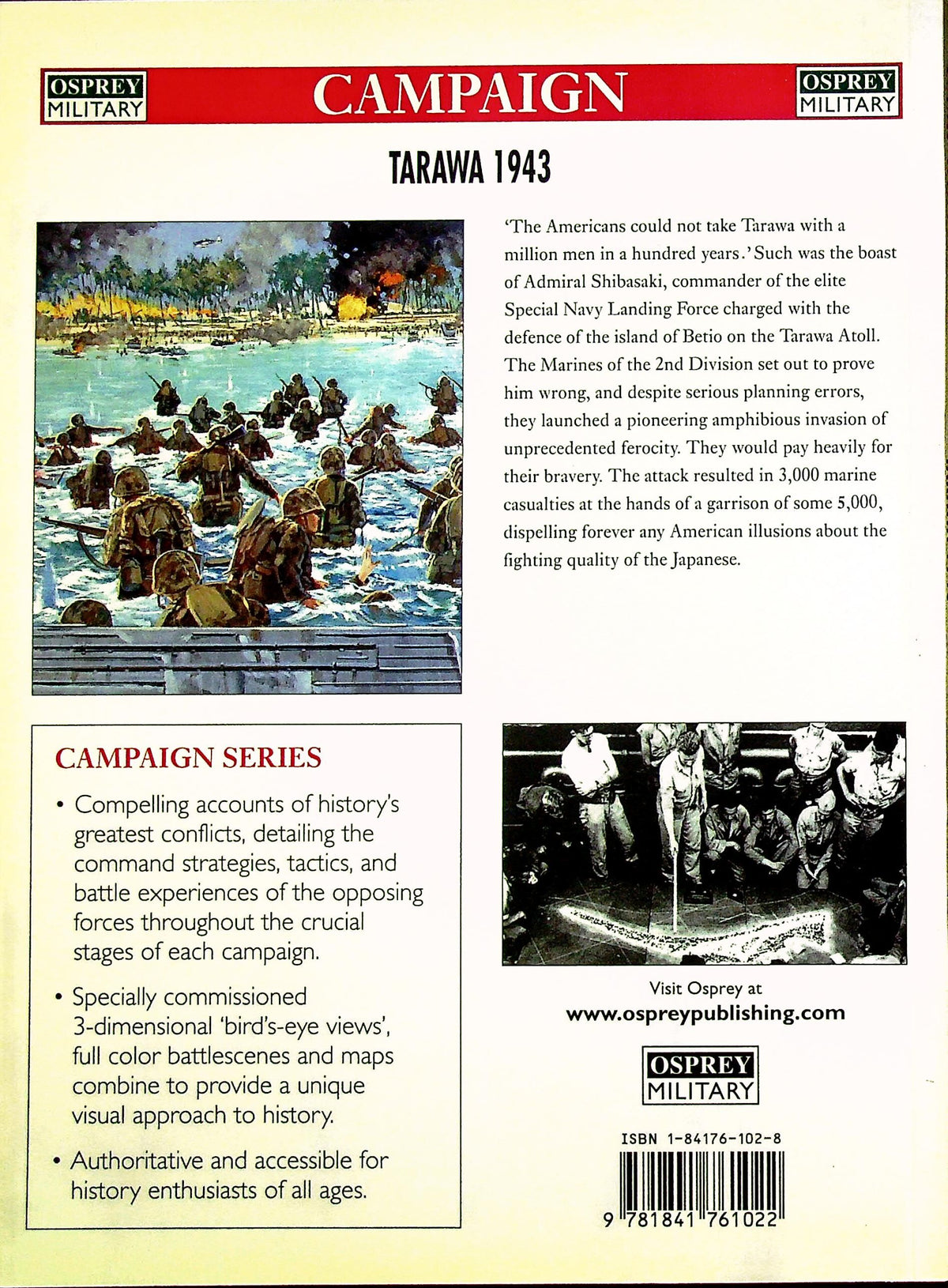Tarawa 1943, The turning of the tide by Derrick Wright: Osprey Campaign Series