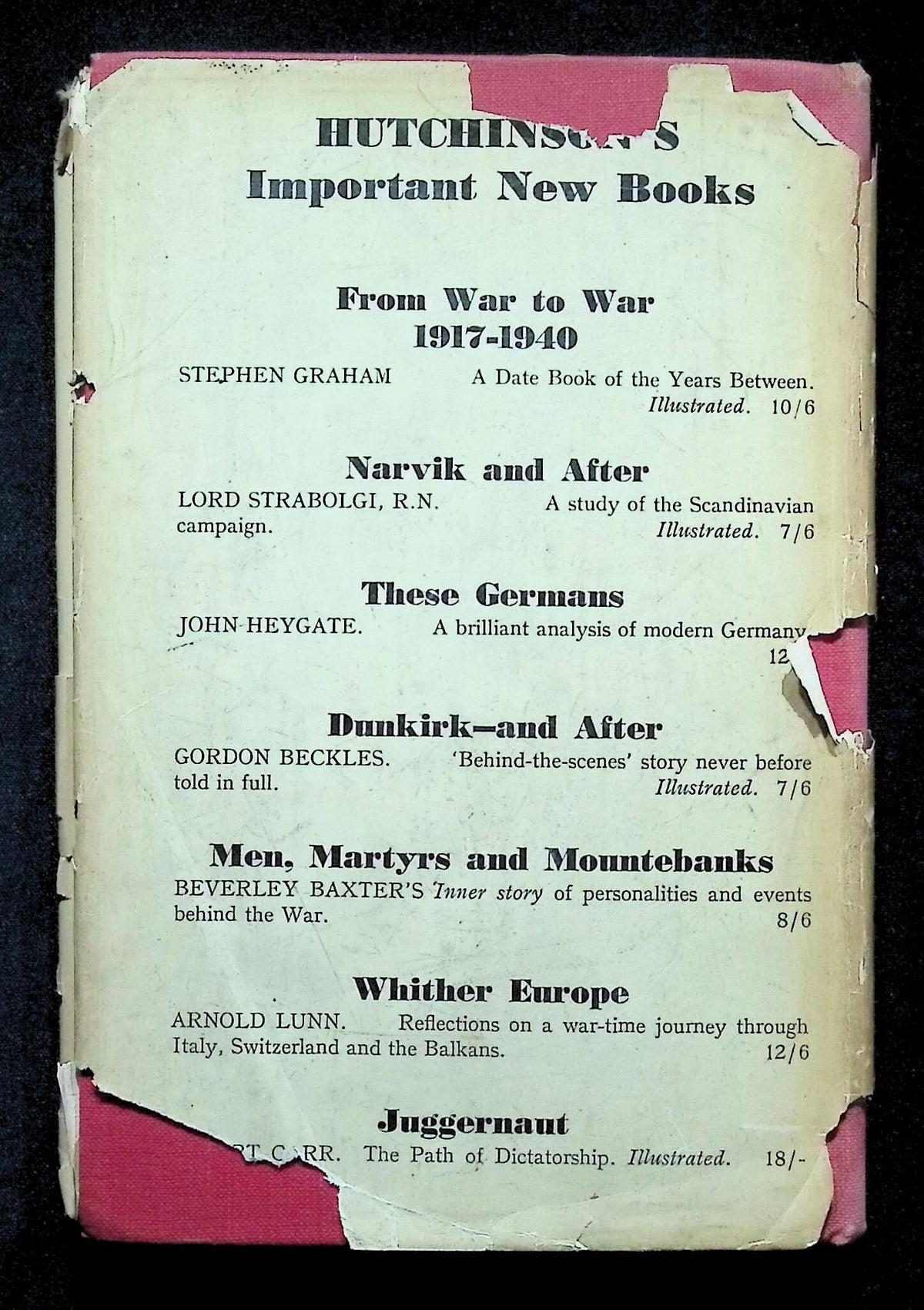 The Army of The Future by General De gaulle: 1940 Hardback