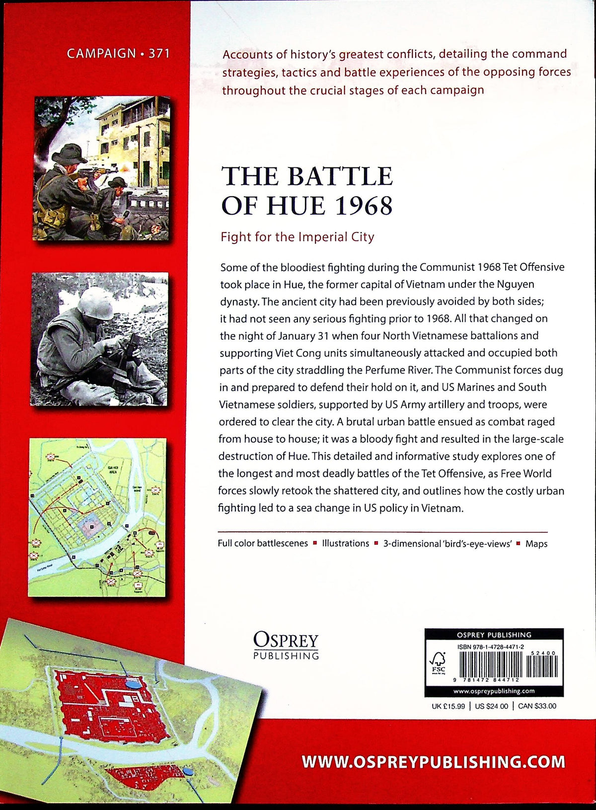 The Battle of Hue 1968, Fight for the Imperial City by J.Willbanks: Osprey Campaign Series