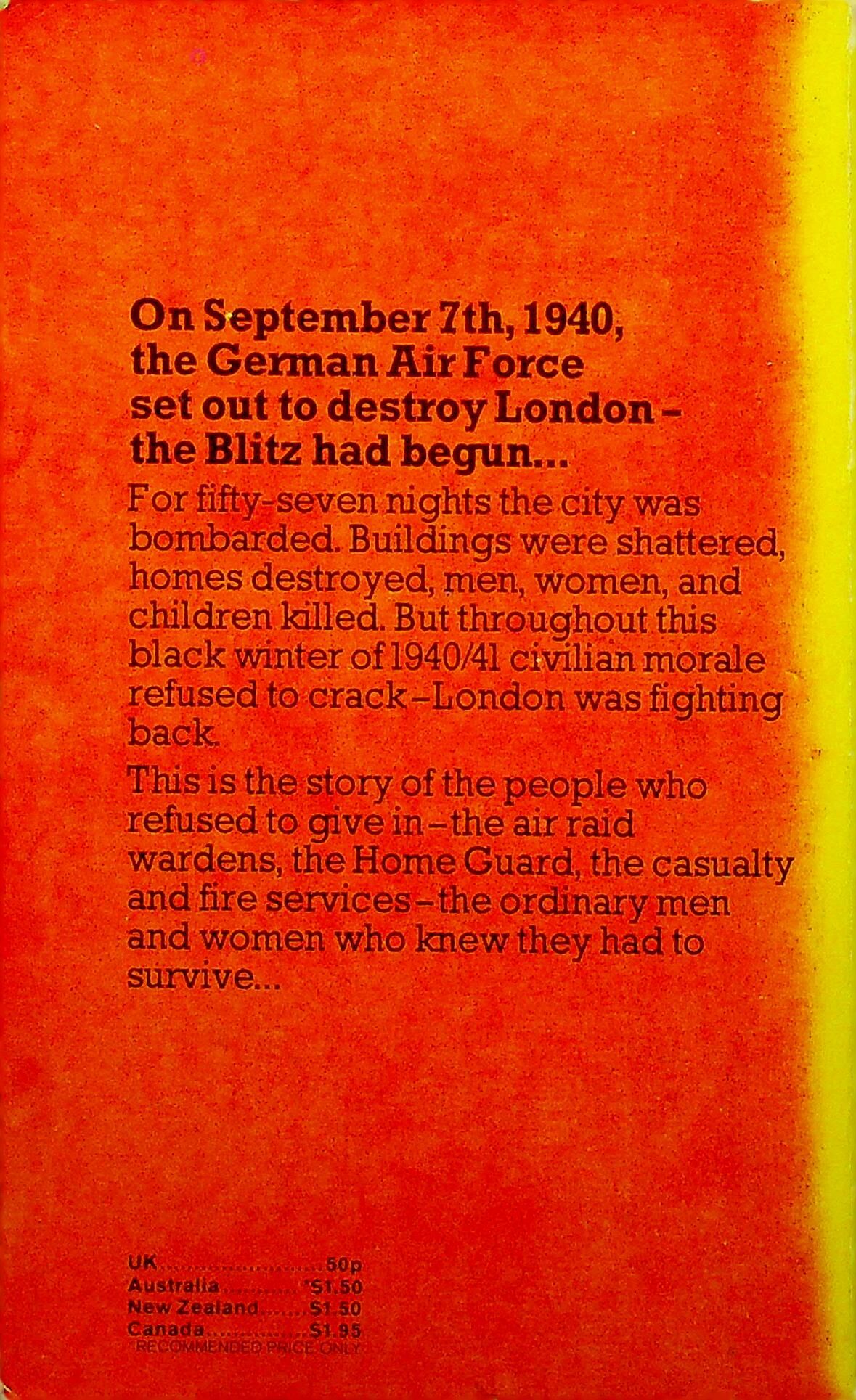 The Blitz by Constantine Fitzgibbon 1974 paperback